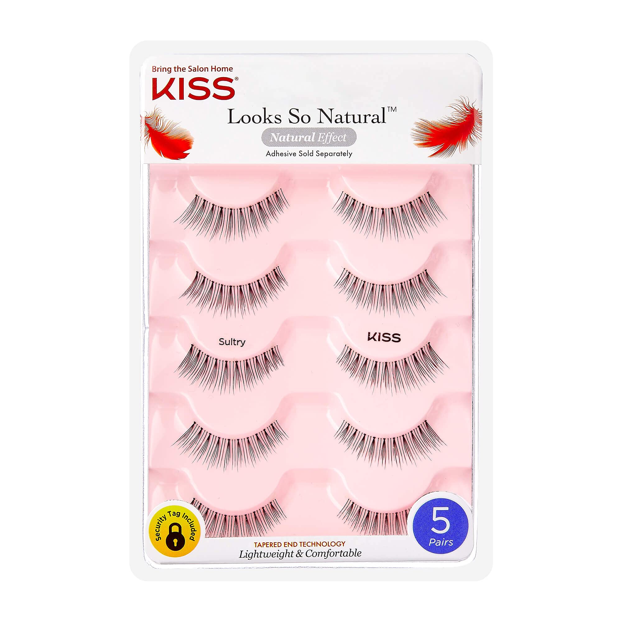 Pestañas Postizas Kiss Con Un Aspecto Tan Natural, «sensual», 12 Mm, 5 Pares - Venta Internacional.