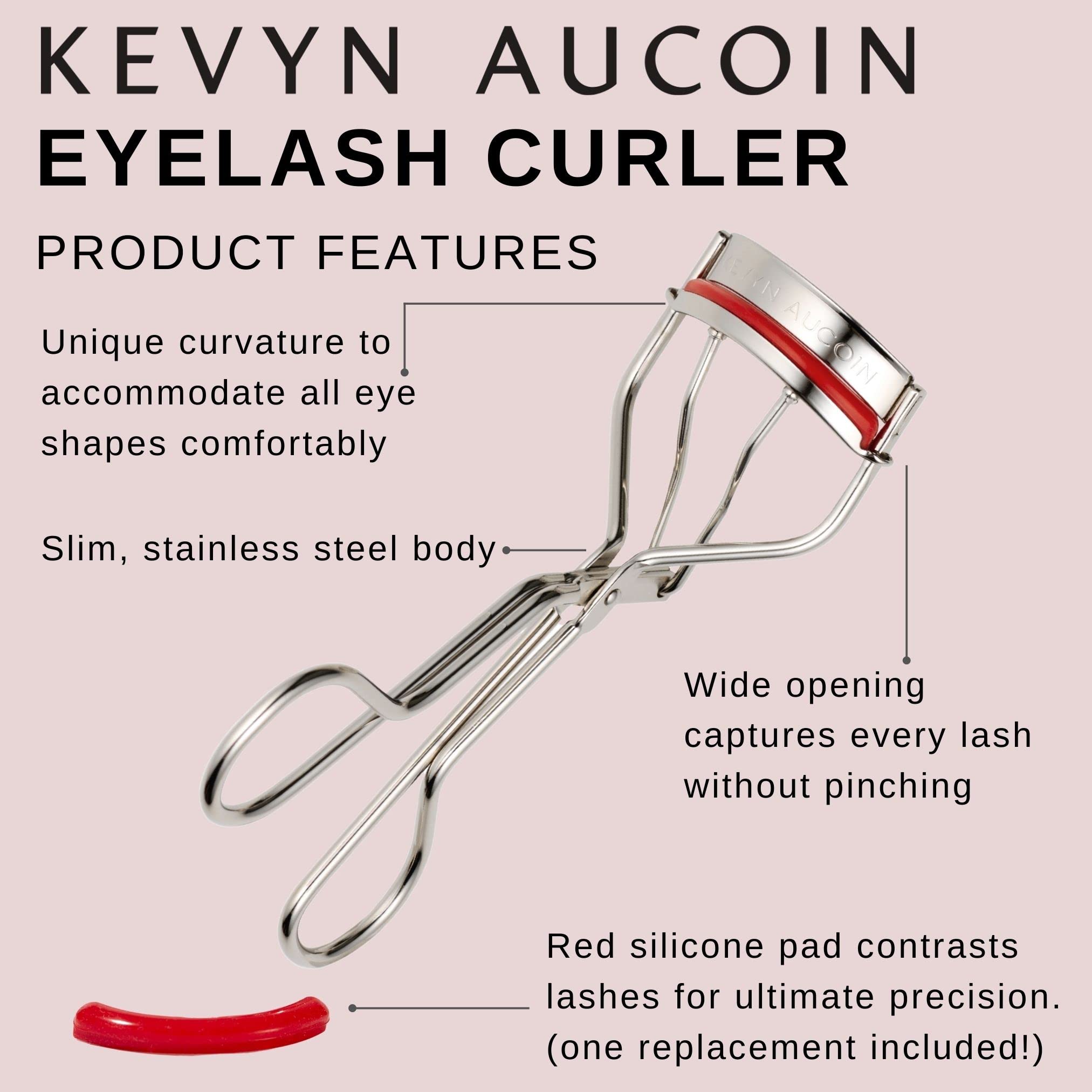 Foto 5 | Rizador De Pestañas Kevyn Aucoin The Easy Use De Acero Inoxidable - Venta Internacional.