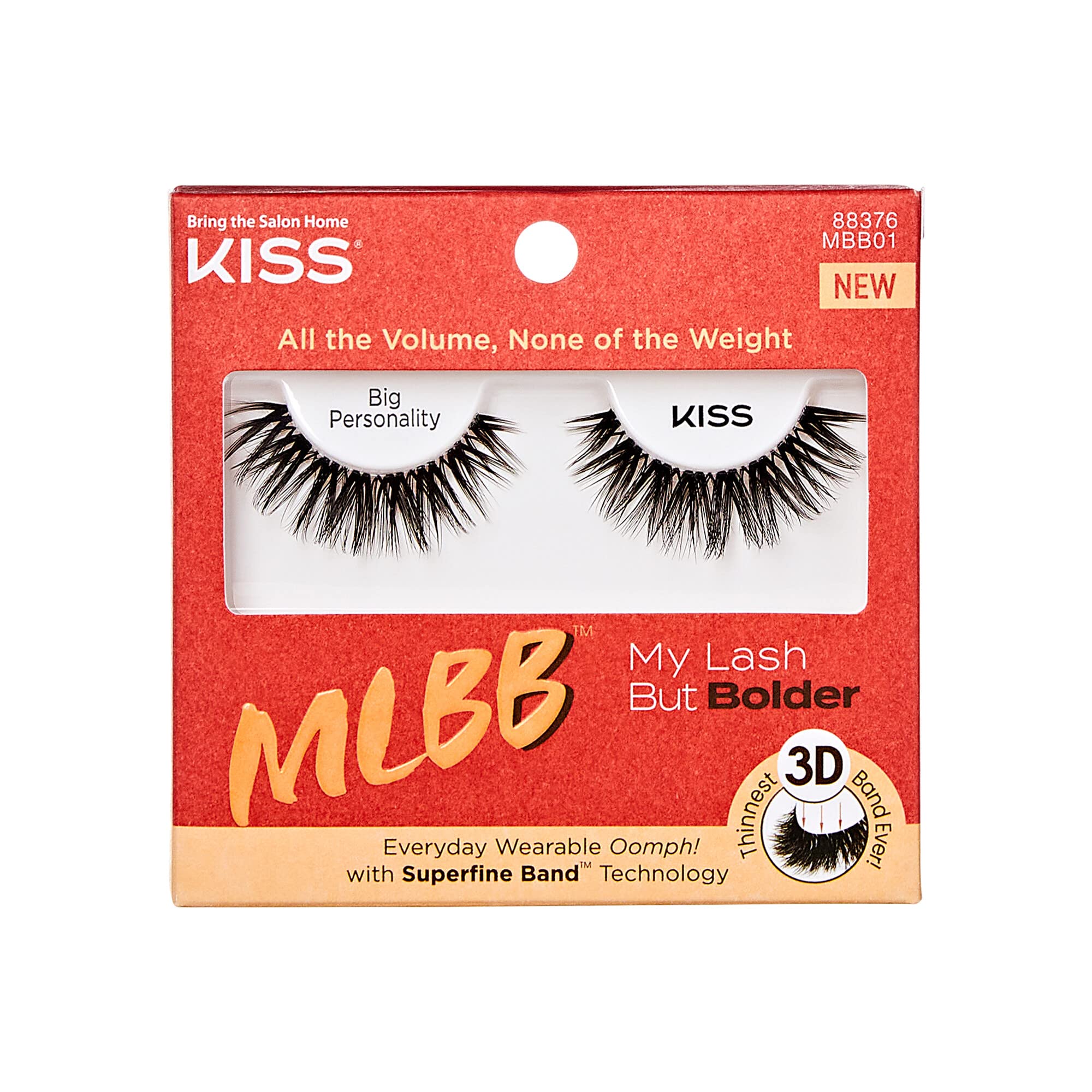 Foto 2 pulgar | Pestañas Postizas Kiss My Lash But Bold 14 Mm, 1 Par - Venta Internacional.