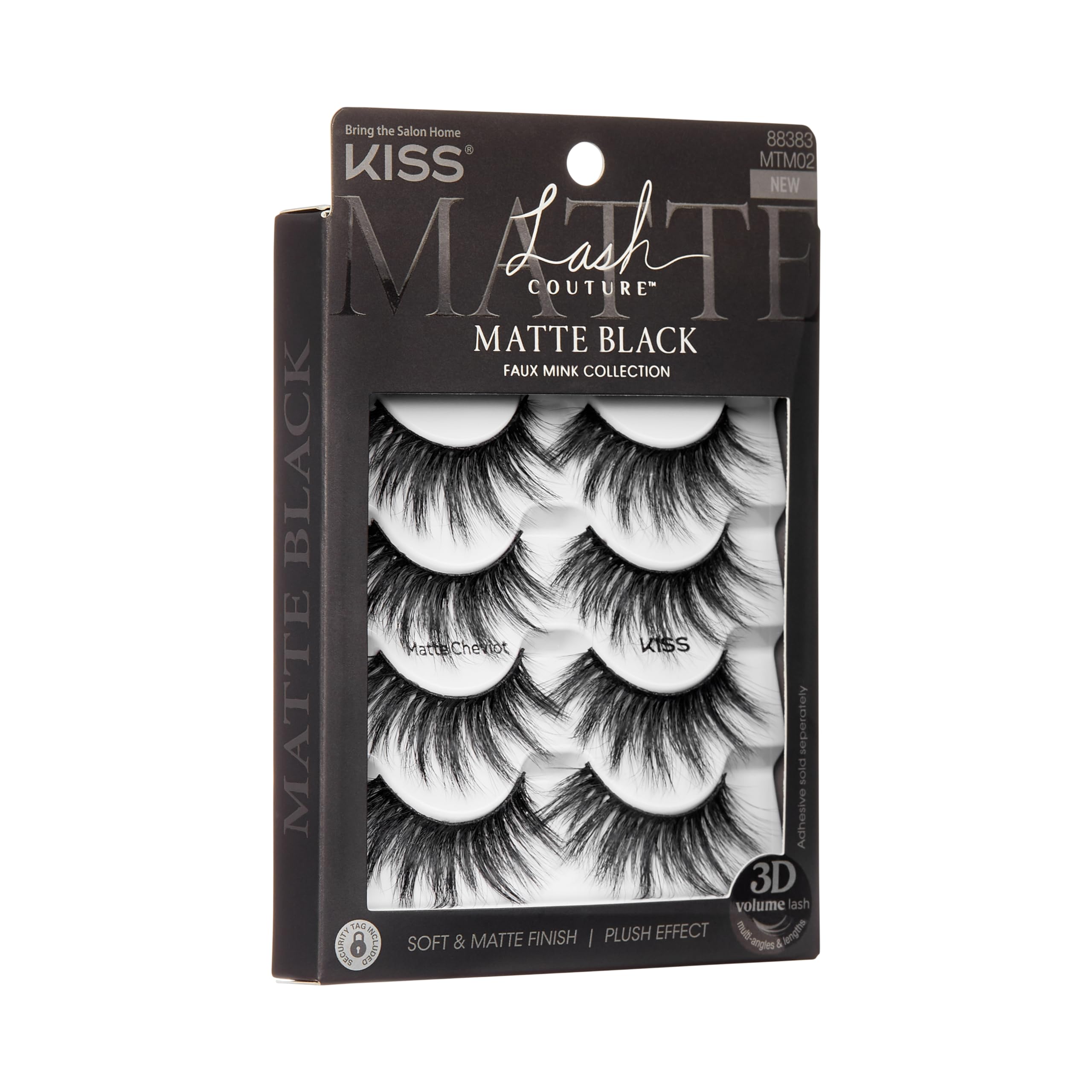 Foto 5 pulgar | Pestañas Postizas Kiss Lash Couture 3d Matte 'matte Cheviot' - Venta Internacional.