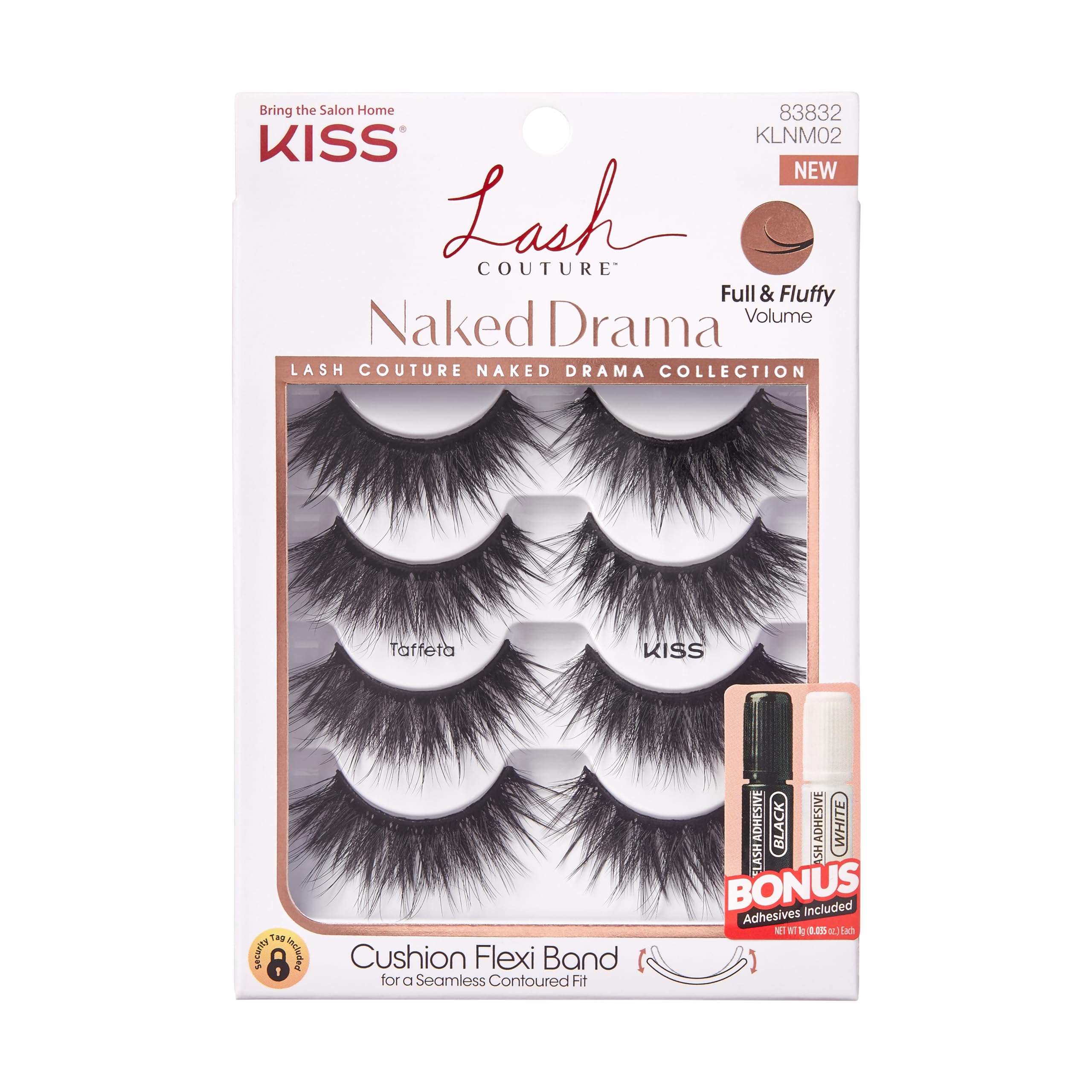 Foto 2 pulgar | Pestañas Postizas Kiss Lash Couture Naked Drama 14 Mm 4 Pares - Venta Internacional.