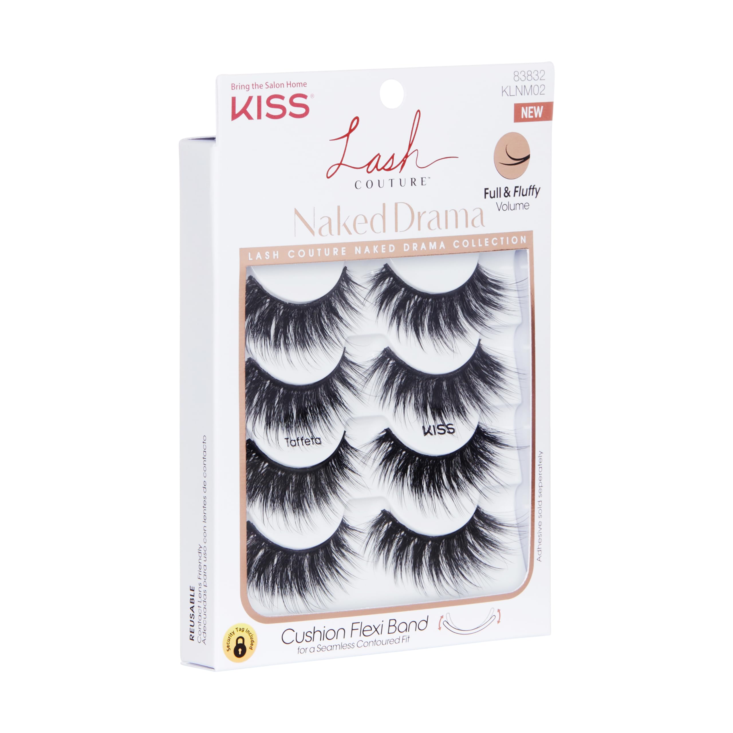 Foto 2 | Pestañas Postizas Kiss Lash Couture Naked Drama 14 Mm 4 Pares - Venta Internacional.