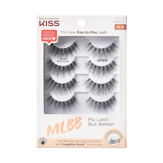Foto 1 | Pestañas Postizas Kiss My Lash But Better, «bien Mezcladas», 16 Mm - Venta Internacional.