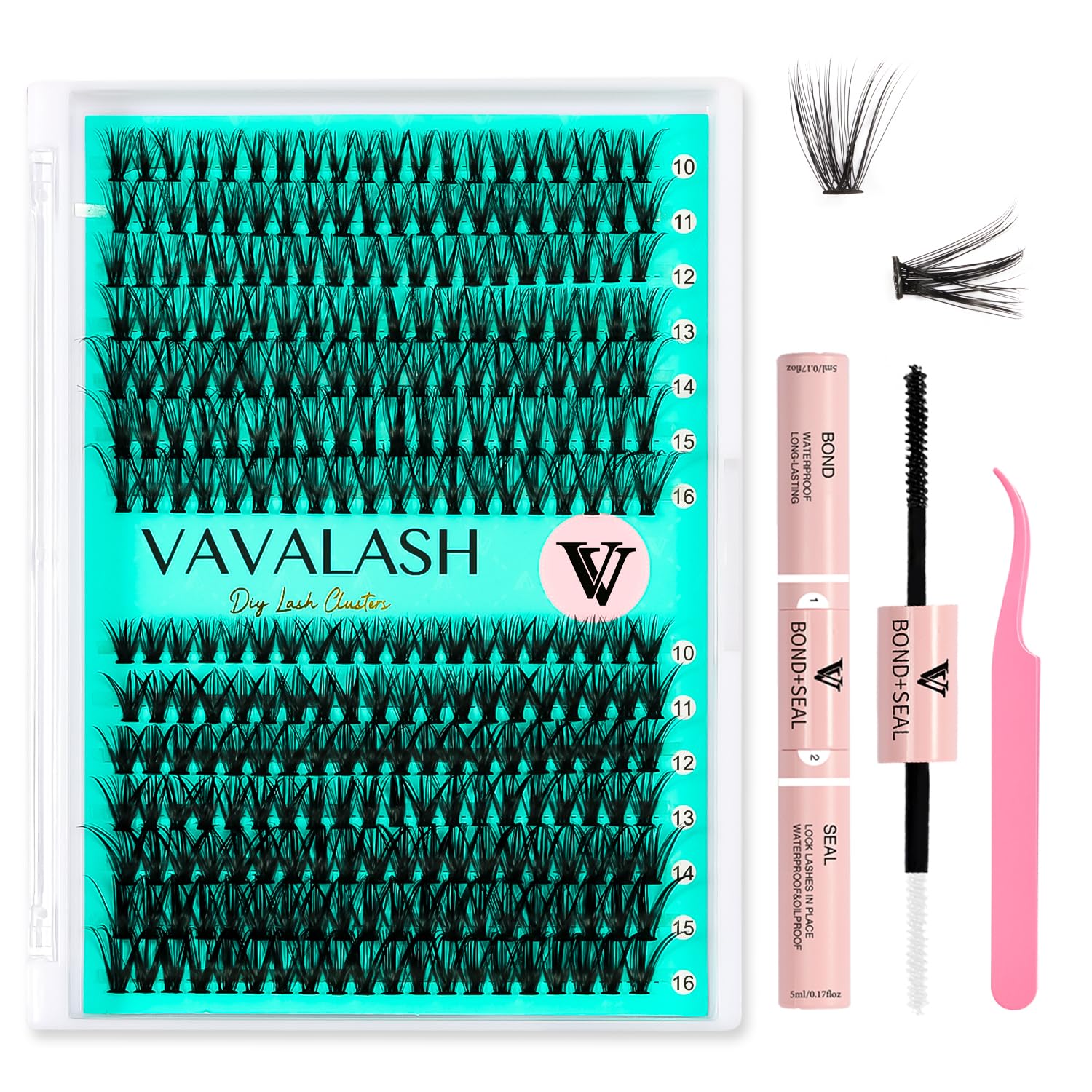 Kit De Extensión De Pestañas Vavalash Diy 280 Clusters 30d 40d 0.07d - Venta Internacional.