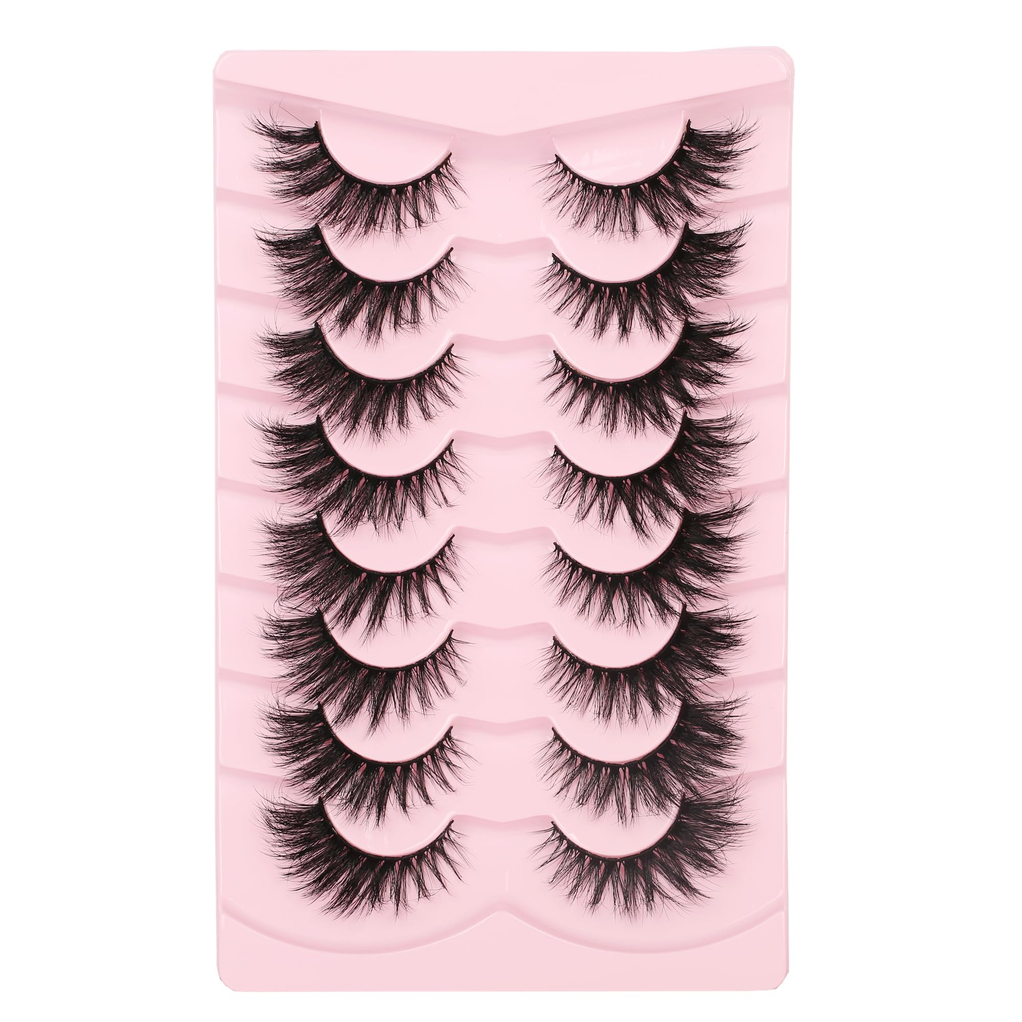 Pestañas Postizas Gmagictobo Fluffy Cat Eye, 18 Mm, Paquete De 8 Pares - Venta Internacional.