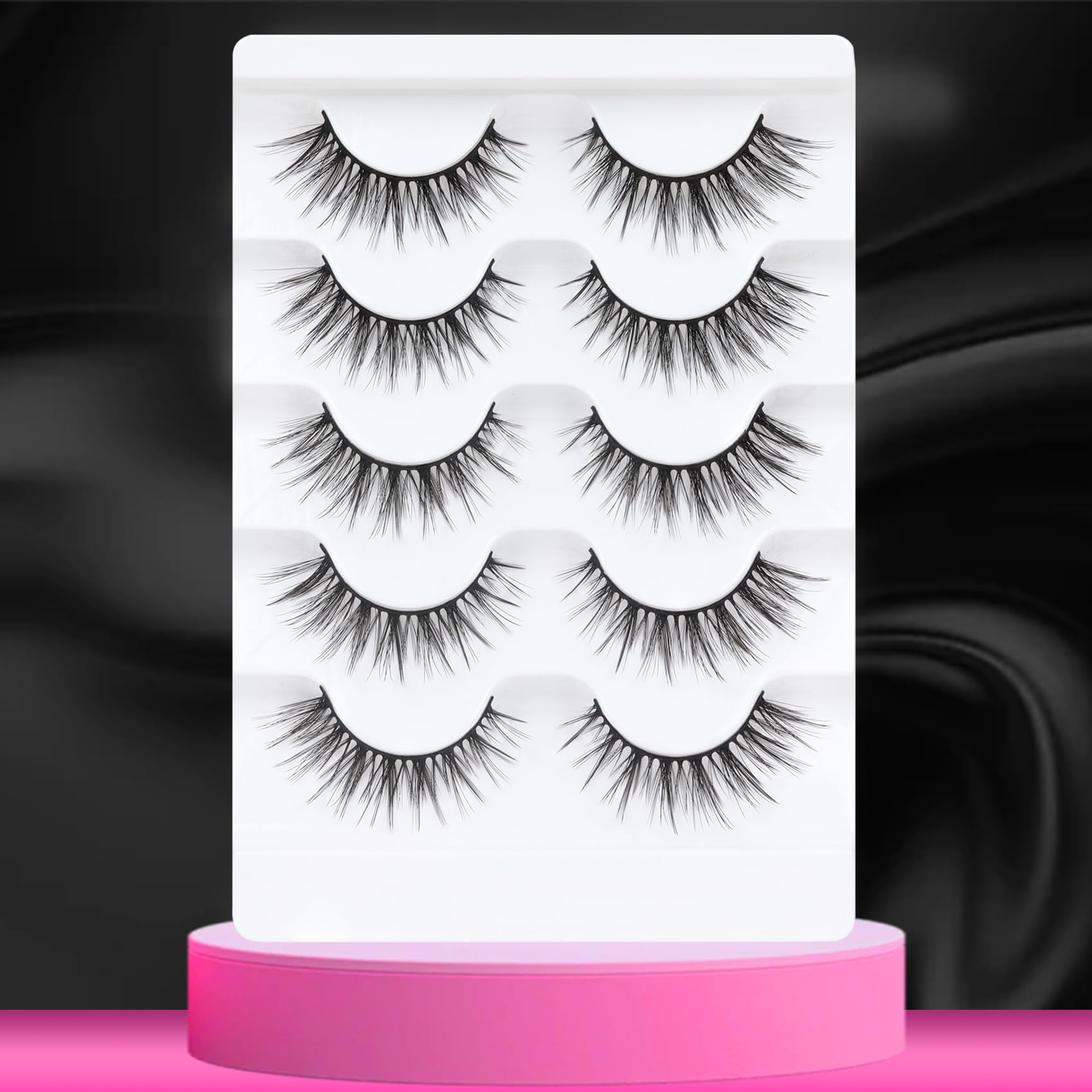 Foto 7 | Pestañas Postizas Veleasha Lashes 5d De Visón Sintético, Paquete De 5 Pares, G2 - Venta Internacional.