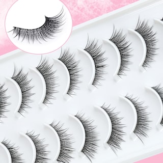 Foto 4 | Pestañas Postizas Emeda Wispy De Aspecto Natural Con Forma De Ojo De Gato, 12 Mm, 10 Pares - Venta Internacional.