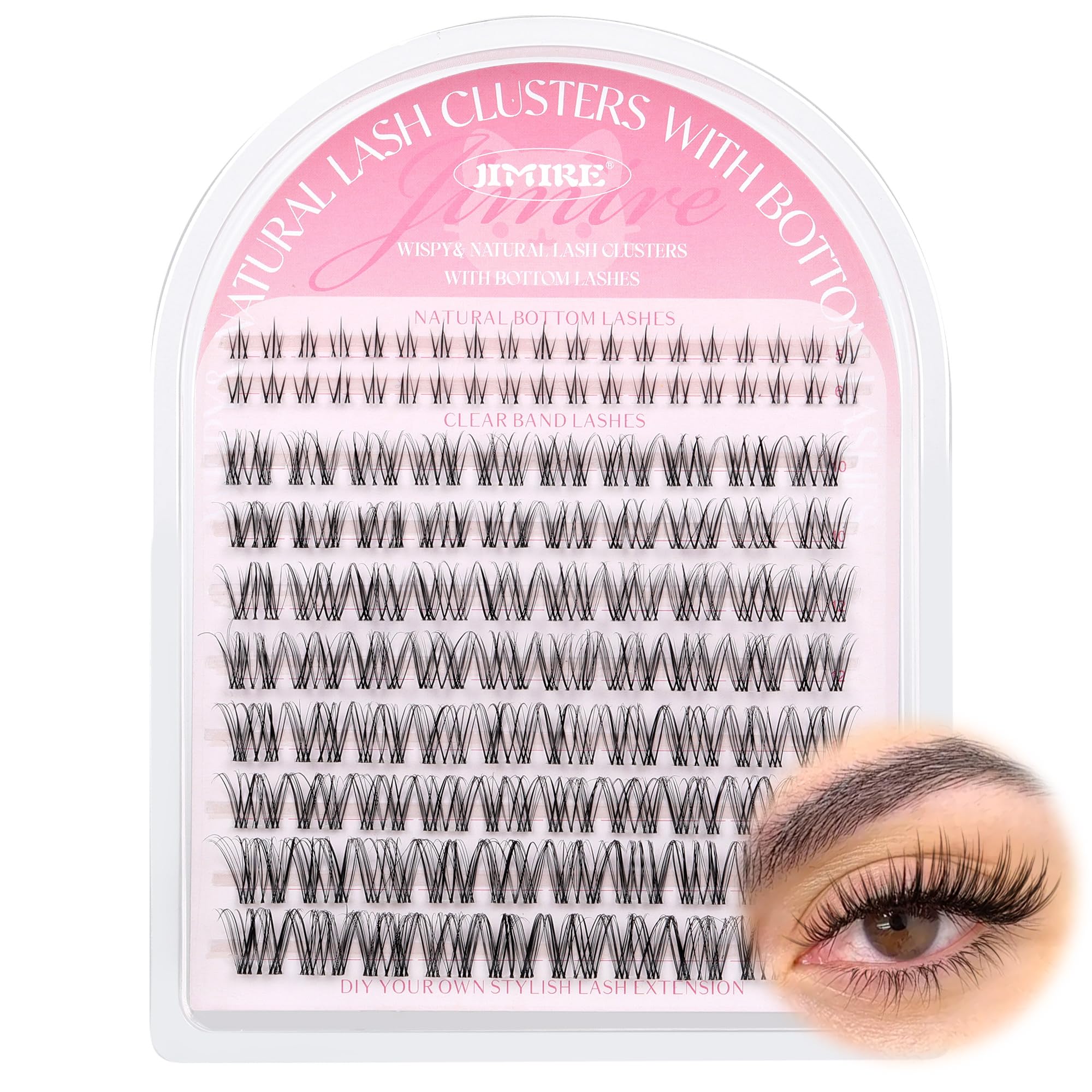 Eyelash Clusters Jimire Venus Lash D Curl 10-16 Mm 112 Unidades - Venta Internacional.