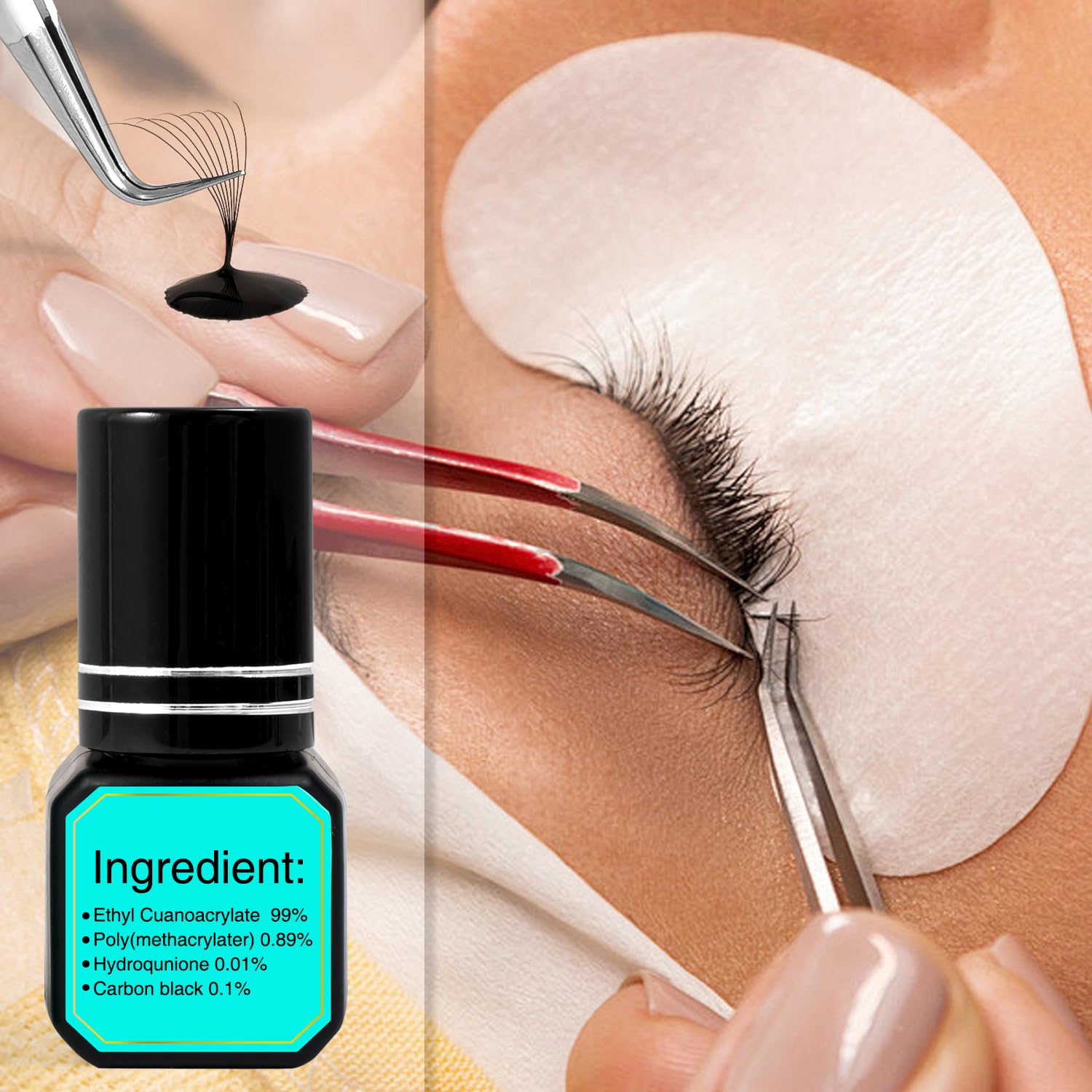 Foto 4 pulgar | Pegamento Para Extensiones De Pestañas Vavalash, Volumen 5 Ml, 0,5 A 1 S, Tiempo De Secado - Venta Internacional.