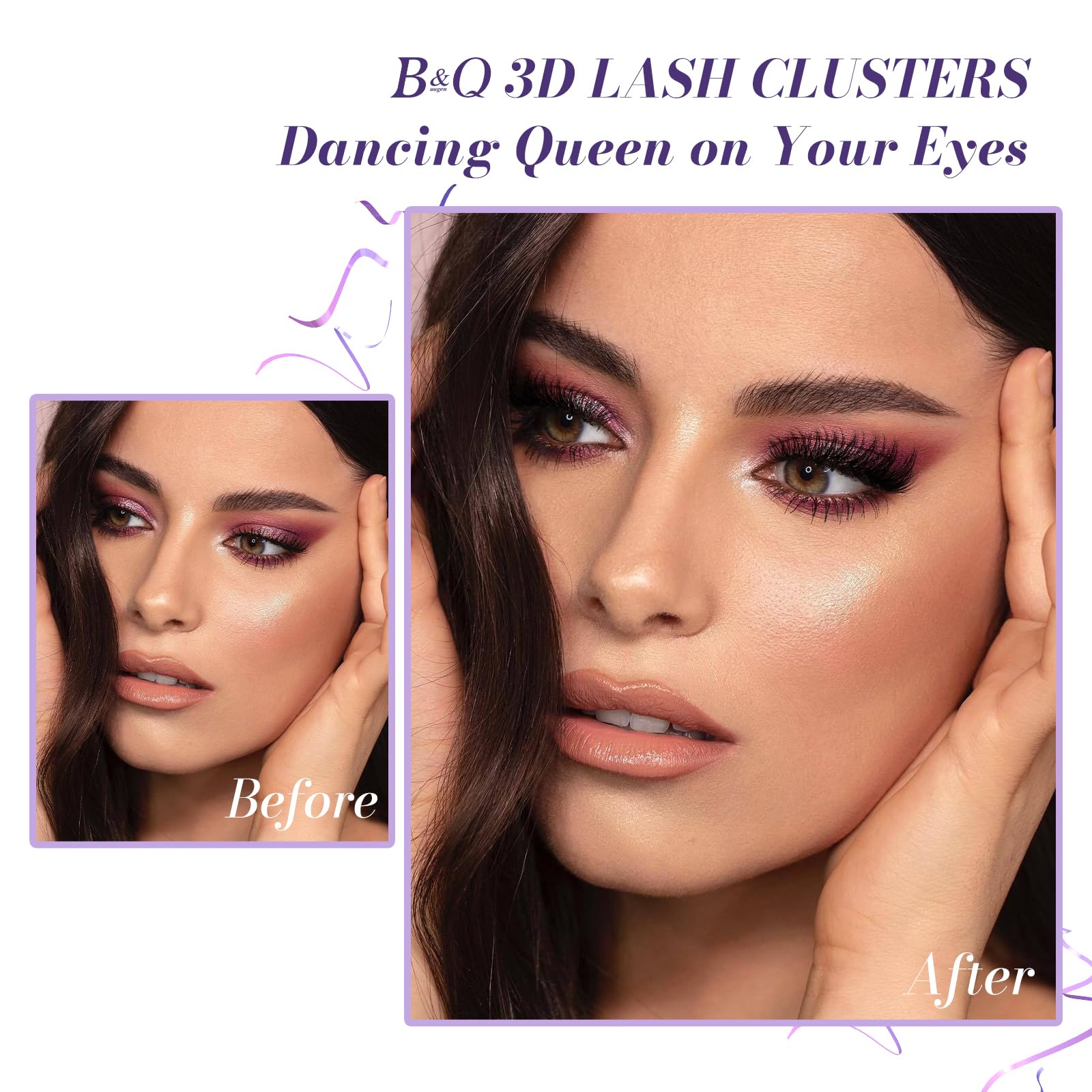 Foto 6 | Eyelash Clusters B&qaugen, 144 Unidades, Efecto 3d, 10-18 Mm, Aspecto Natural - Venta Internacional.