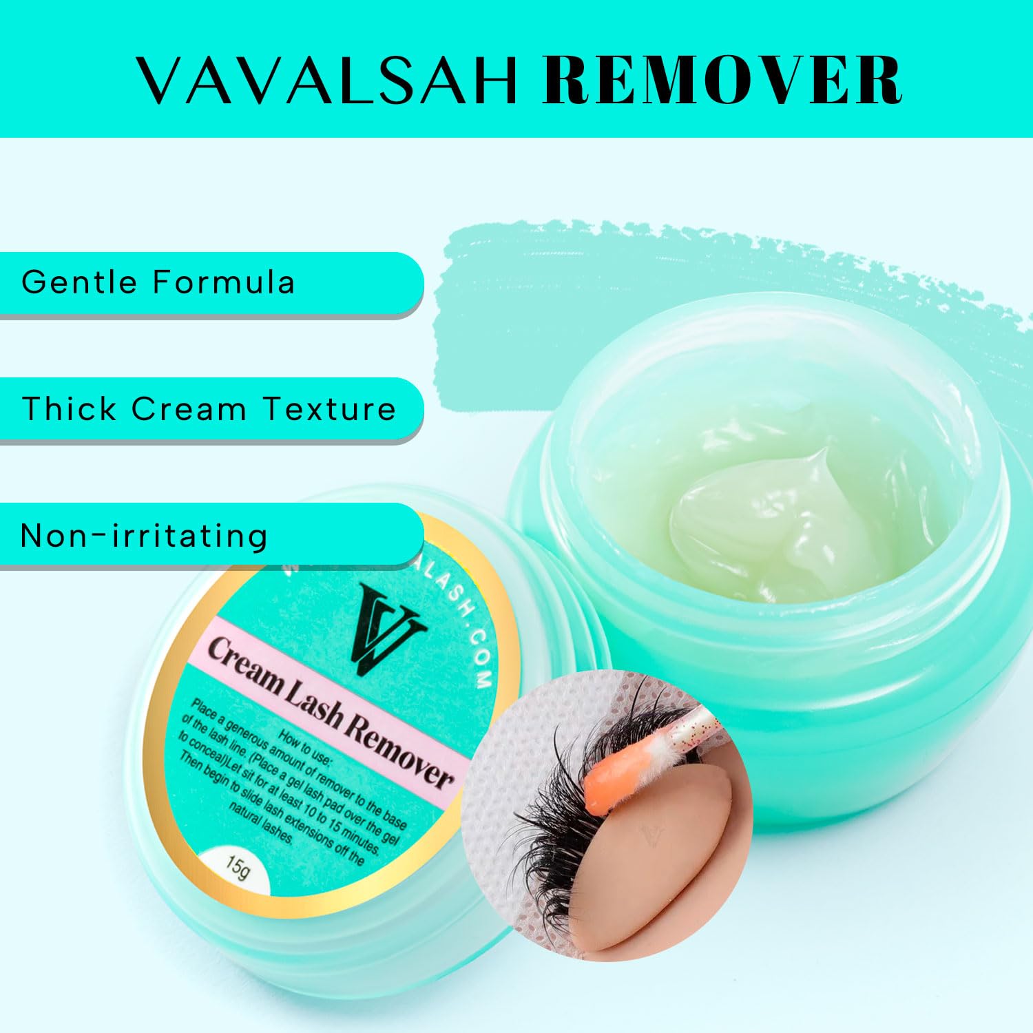 Foto 3 pulgar | Removedor De Pestañas Vavalash Para Extensiones De Pestañas, 15 G - Venta Internacional.