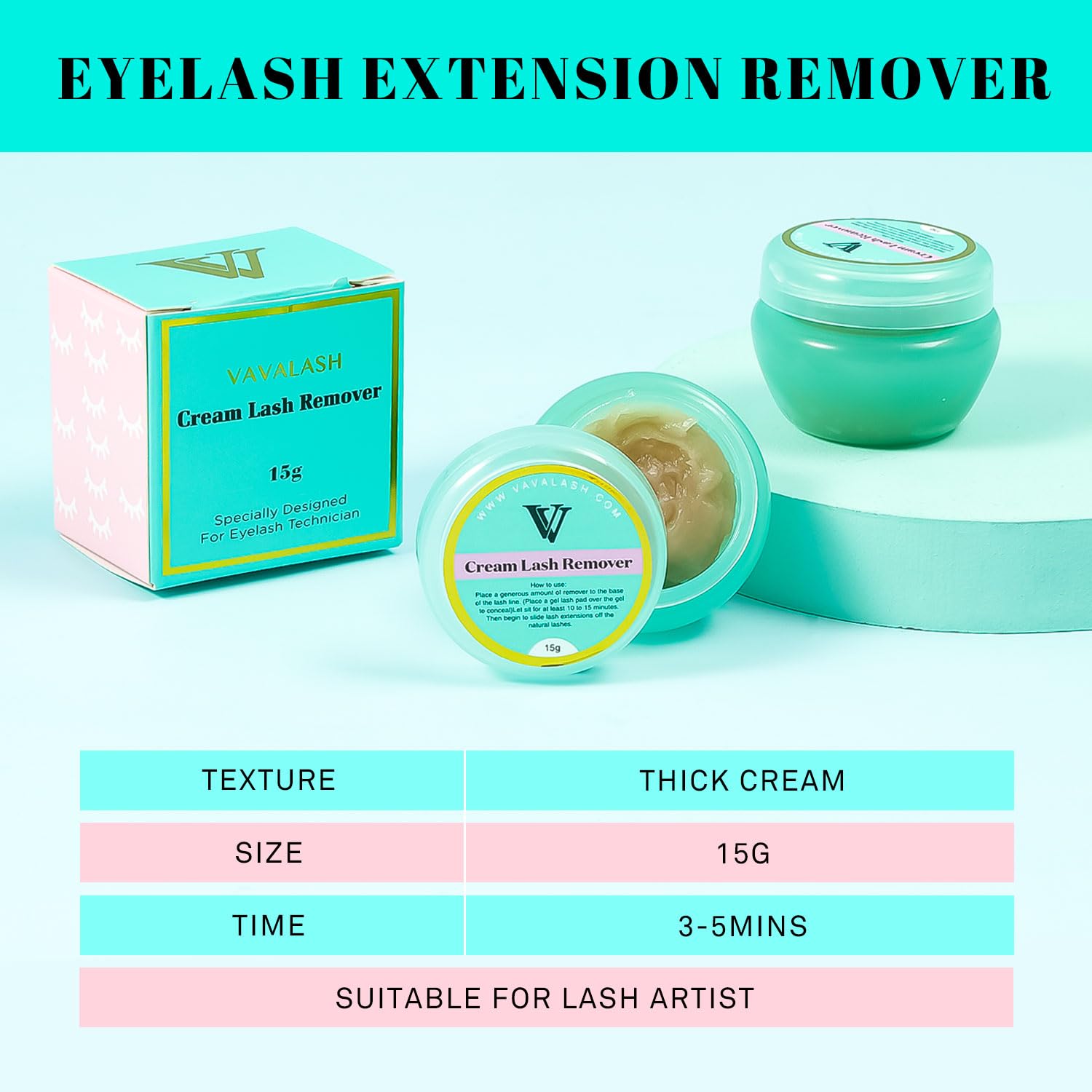 Foto 7 pulgar | Removedor De Pestañas Vavalash Para Extensiones De Pestañas, 15 G - Venta Internacional.