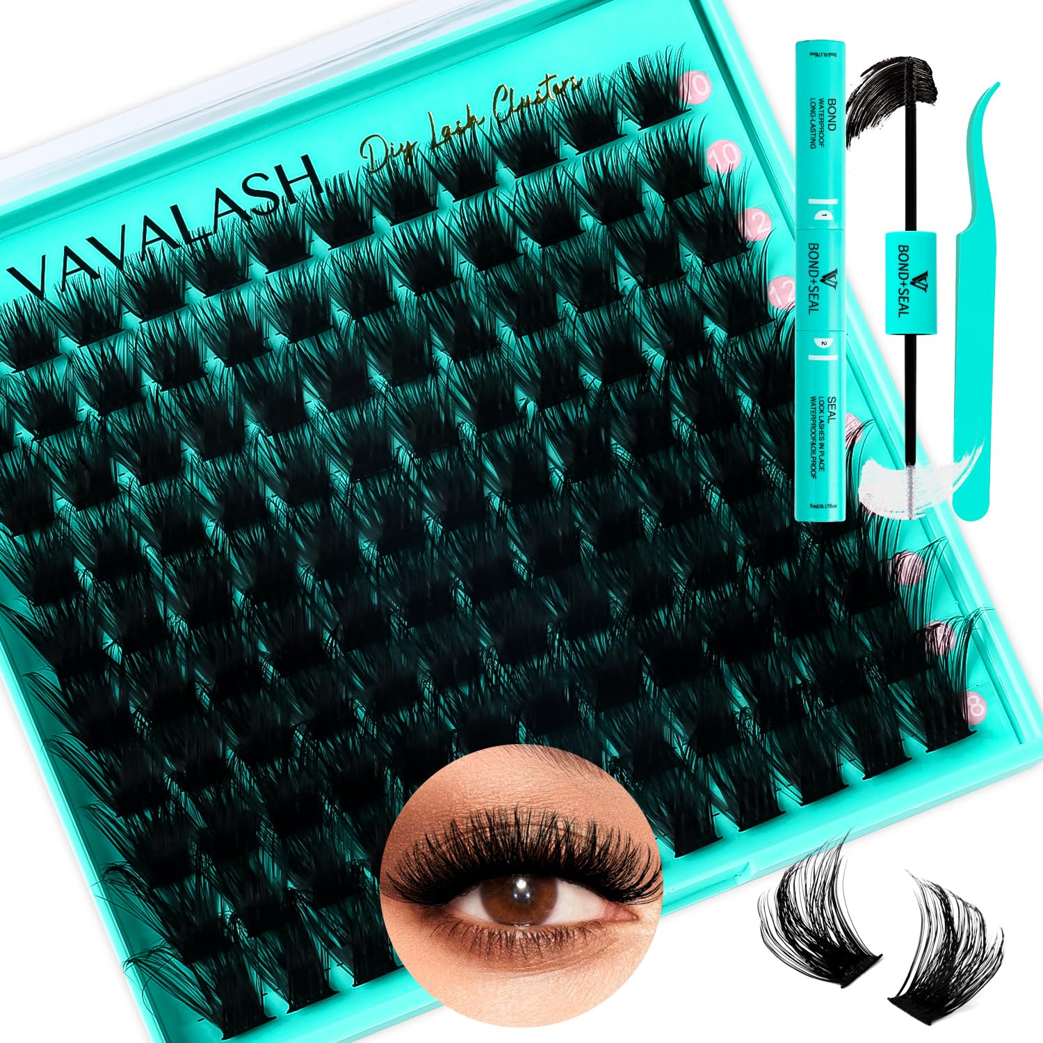 Kit De Extensión De Pestañas Vavalash Diva Volume Lash Clusters 10-18 Mm - Venta Internacional.