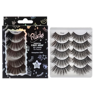 Foto 1 | Pestañas 3d De Visón Sintético Rude Cosmetics Essential Para Mujer, 5 Pares - Venta Internacional.