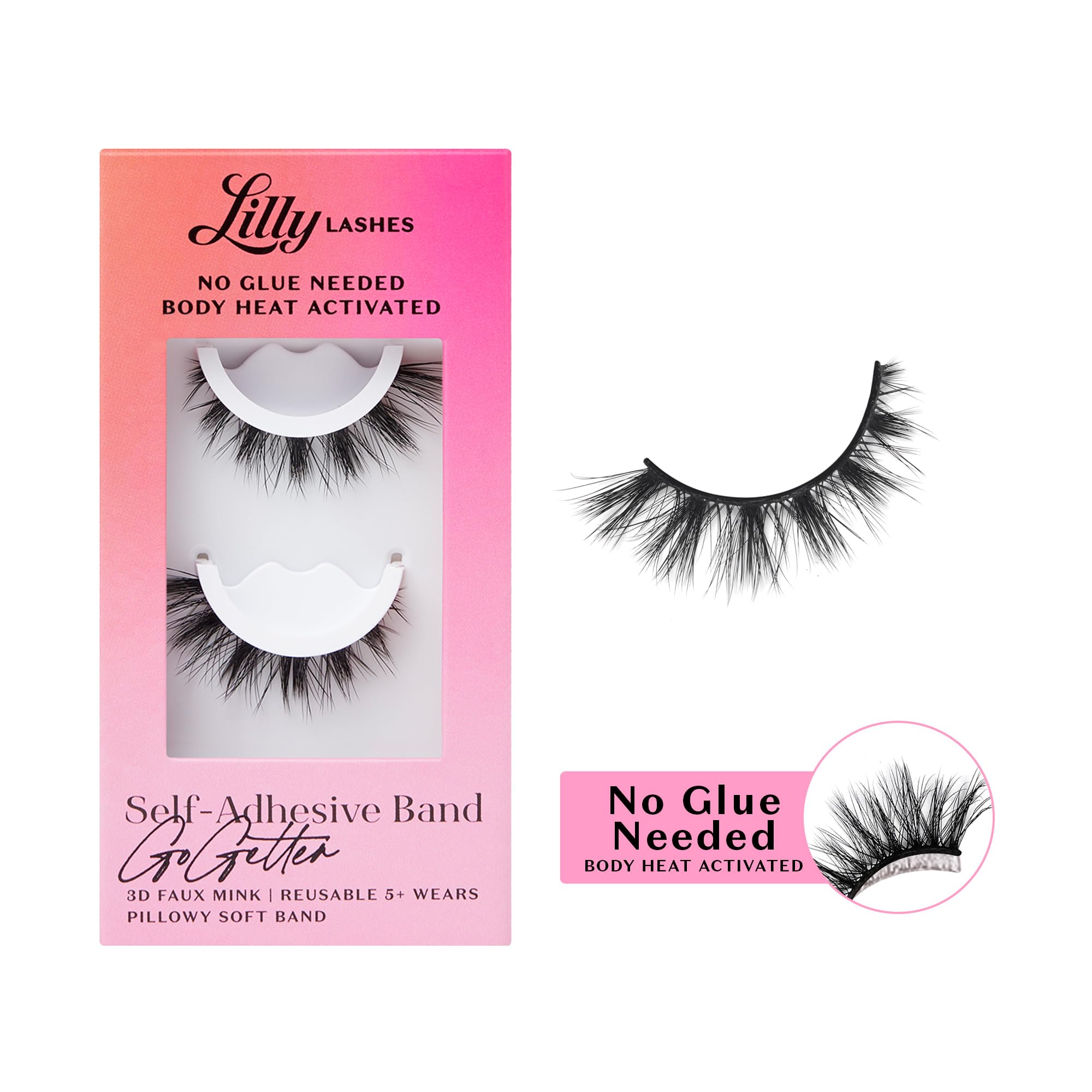 Foto 2 pulgar | Pestañas Lilly Lashes 3d Autoadhesivas Gogetter - Venta Internacional.