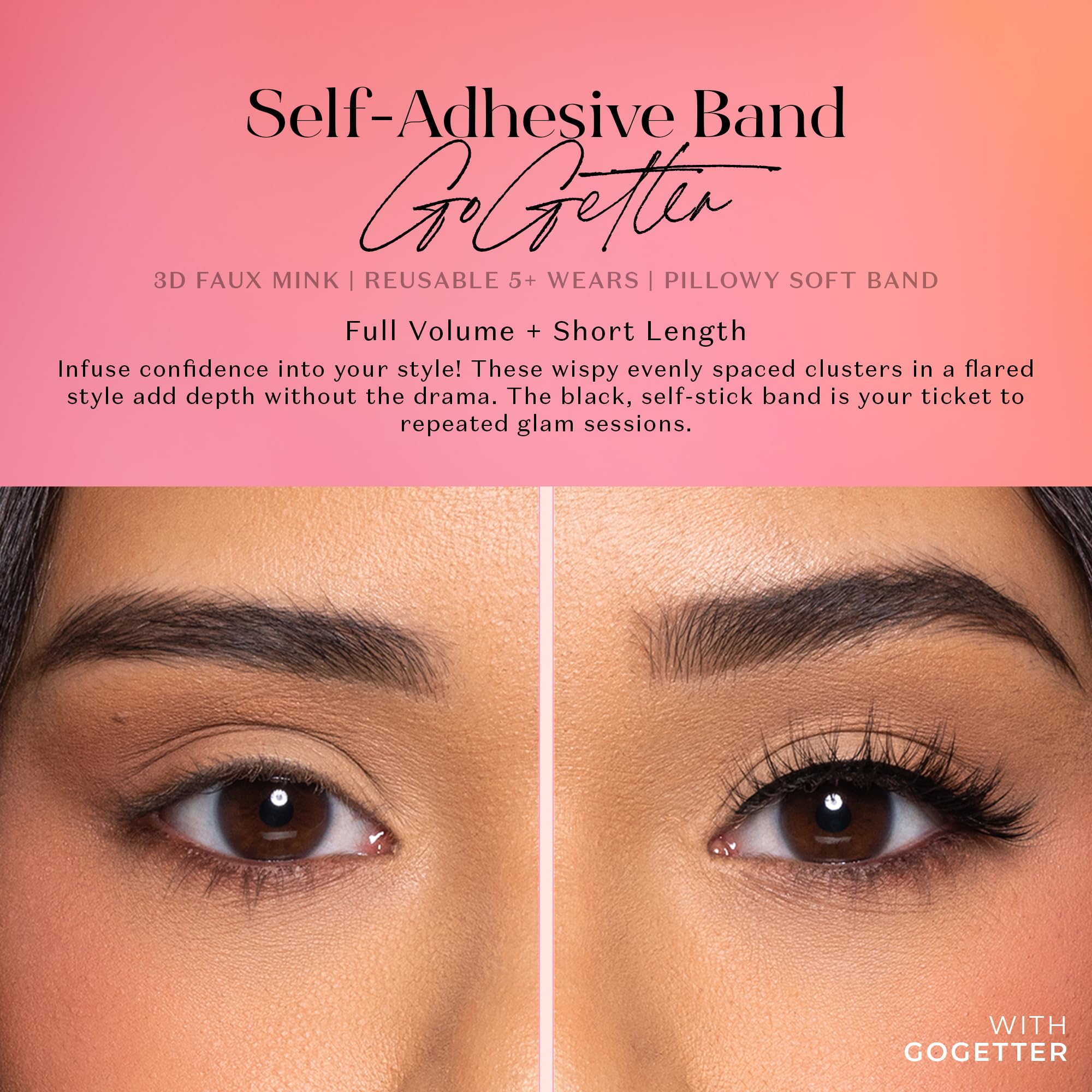 Foto 3 pulgar | Pestañas Lilly Lashes 3d Autoadhesivas Gogetter - Venta Internacional.