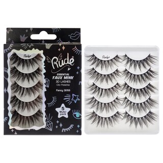Foto 1 | 5 Pares De Pestañas Rude Cosmetics Essential Fancy Para Mujer - Venta Internacional.