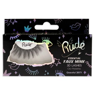 Foto 5 | Pestañas 3d De Visón Sintético Rude Cosmetics Essential Graceful, 1 Unidad - Venta Internacional.