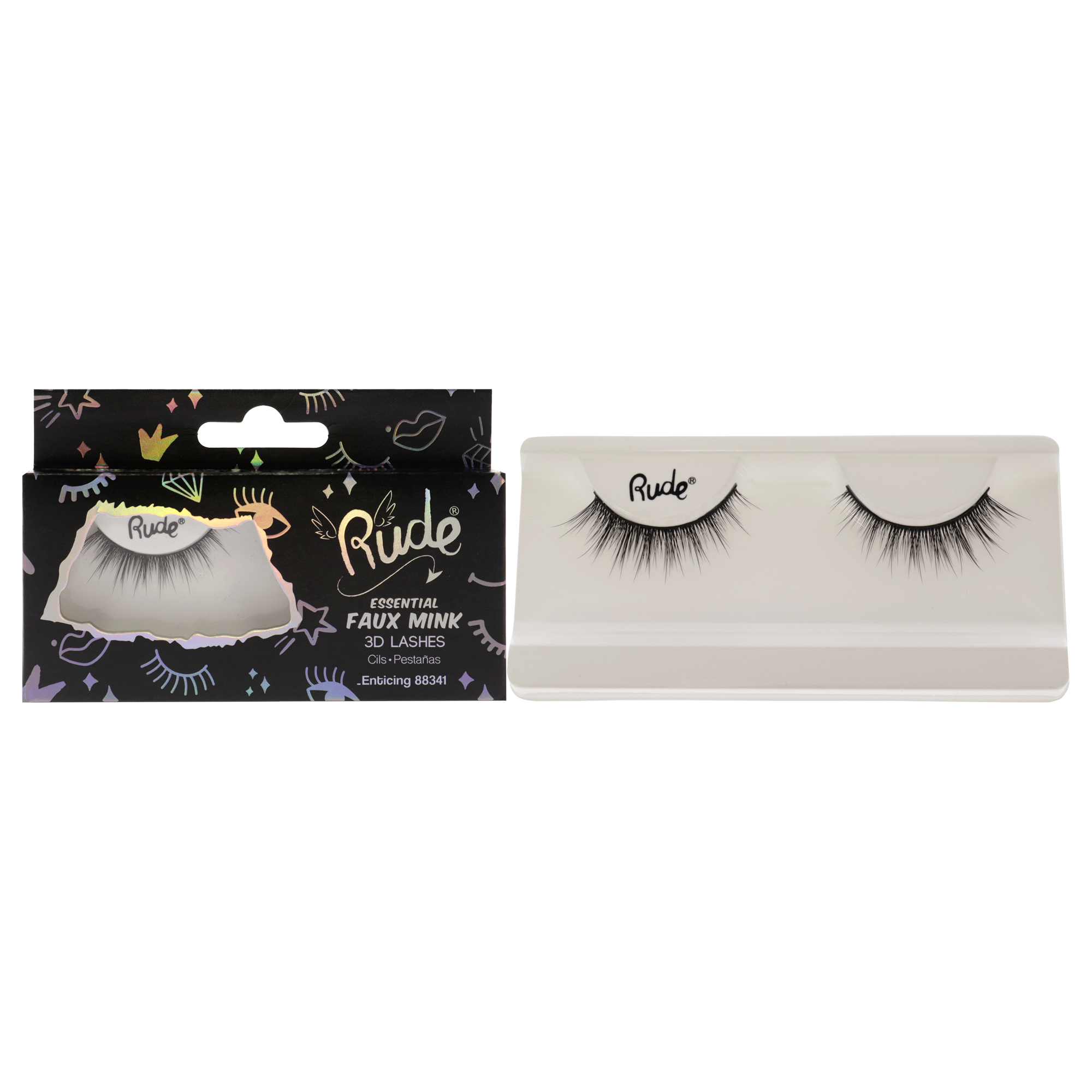 Pestañas 3d De Visón Sintético Rude Cosmetics Essential Tenting, 1 Unidad - Venta Internacional.