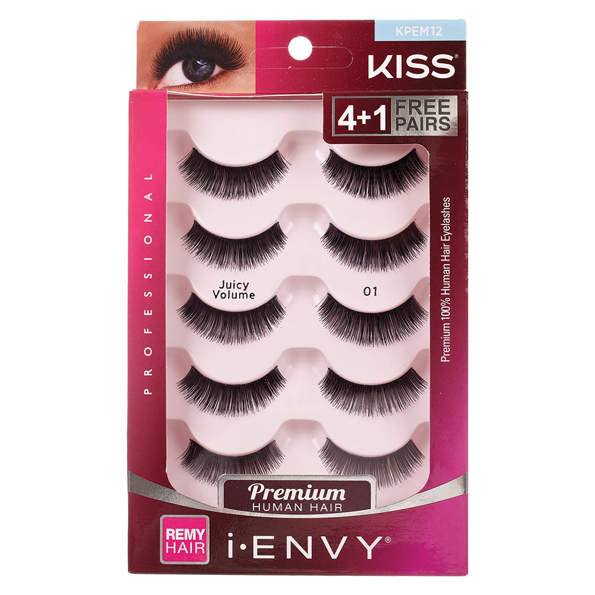 Foto 2 | Pack Económico De Pestañas Postizas I.envy De Kiss #kpem12 (paquete De 6) - Venta Internacional.