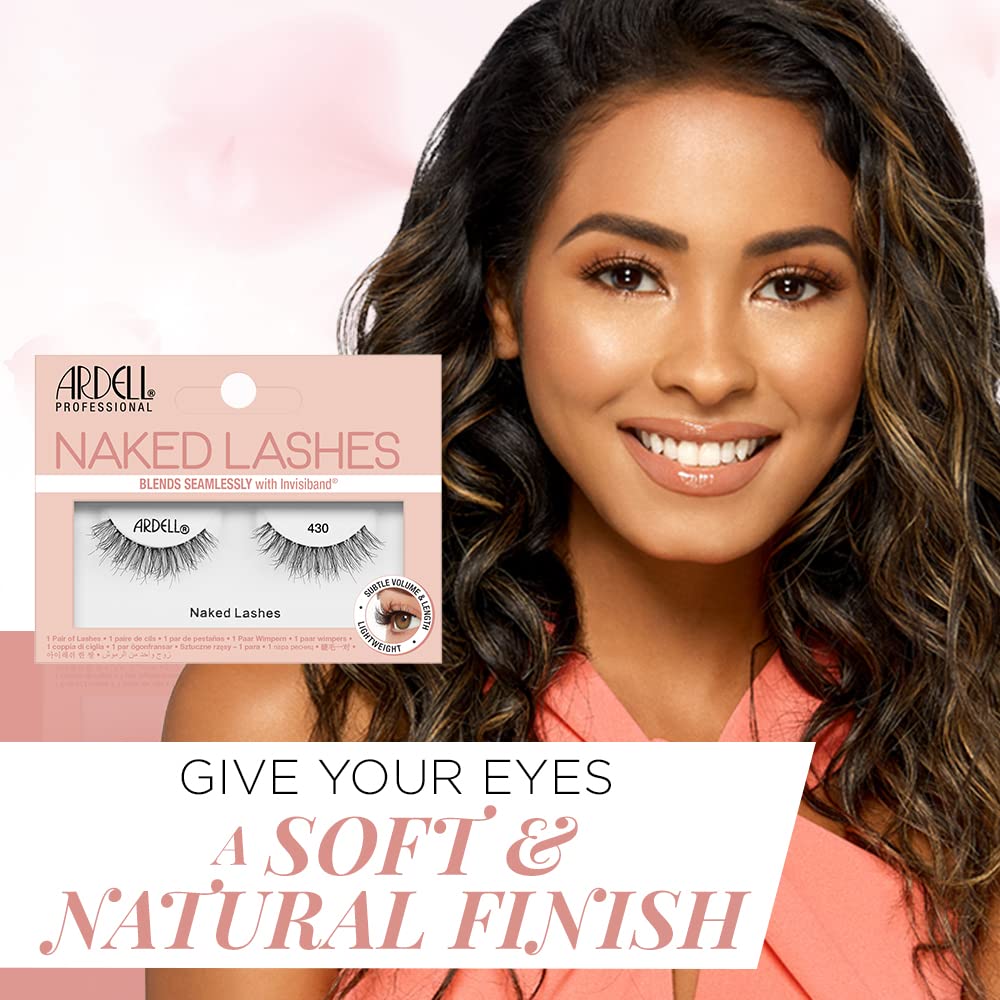 Foto 4 pulgar | Strip Lashes Ardell Naked Lashes 430 Con Invisiband, 1 Par - Venta Internacional.