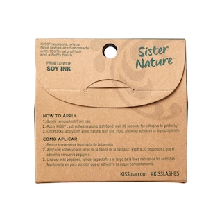 Foto 2 | Pestañas Postizas Kiss Sister Nature 'dawn' De 12 Mm, 100% Naturales - Venta Internacional.