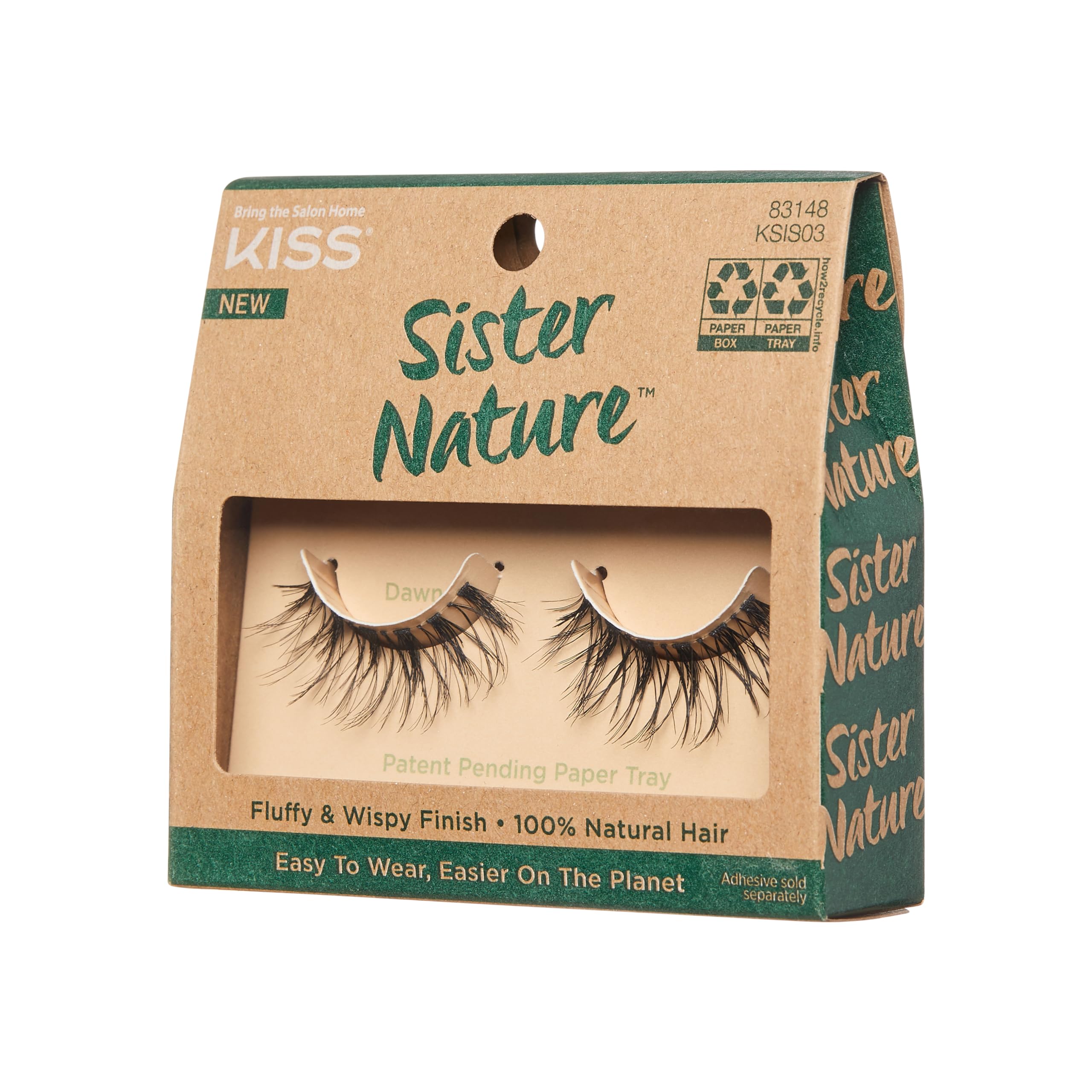 Foto 4 pulgar | Pestañas Postizas Kiss Sister Nature 'dawn' De 12 Mm, 100% Naturales  - Venta Internacional.