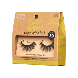 Foto 1 | Pestañas Postizas Kiss Sister Nature Vegan Mink Lash - Storm - Venta Internacional.