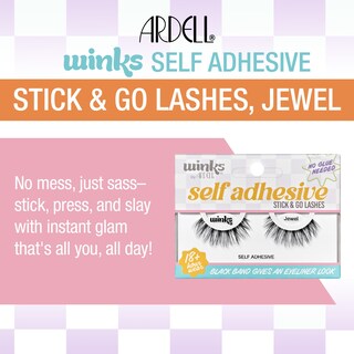 Foto 3 | Pestañas Postizas Ardell Winks, Autoadhesivas, Estilo Joya - Venta Internacional.