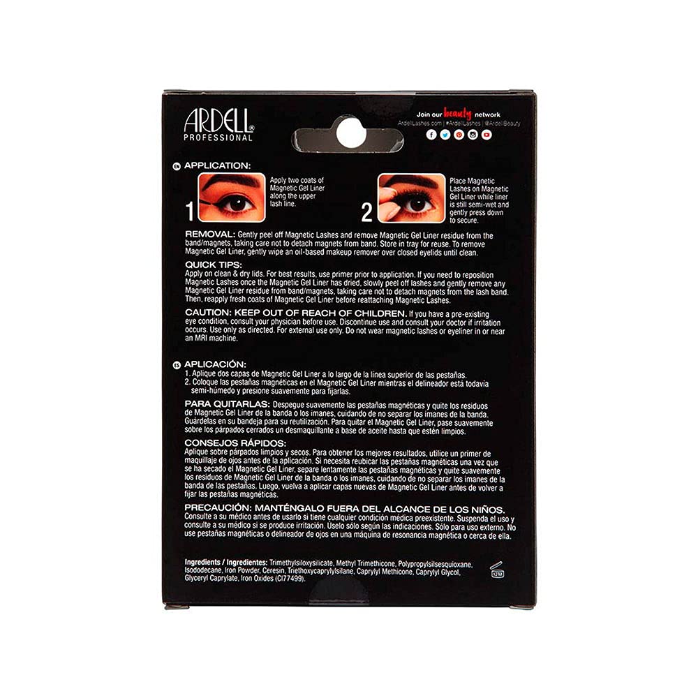 Foto 3 pulgar | Delineador Magnético Y Toallitas Para Pestañas Black Ardell Professional - Venta Internacional.
