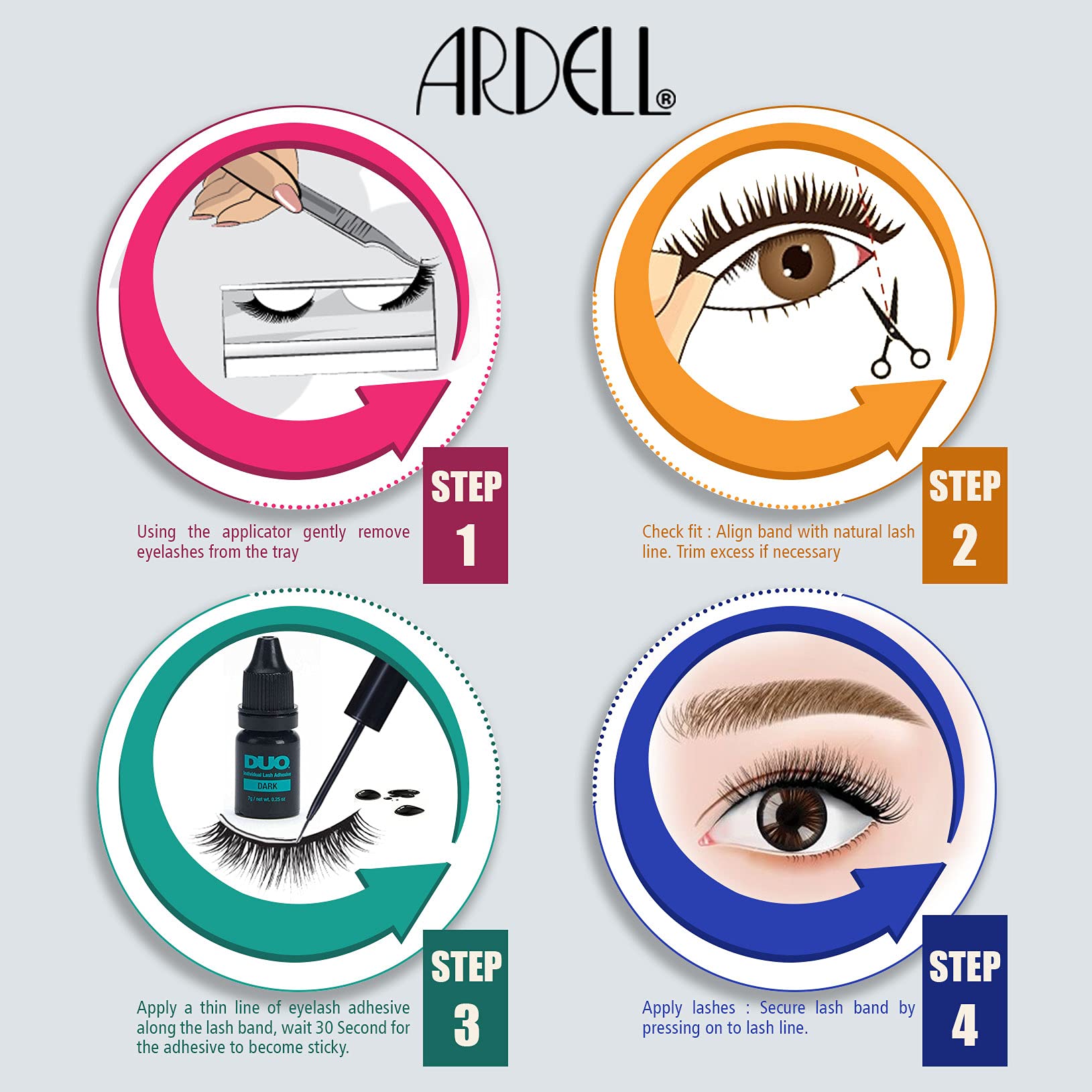 Foto 6 pulgar | Delineador Magnético Y Toallitas Para Pestañas Black Ardell Professional - Venta Internacional.