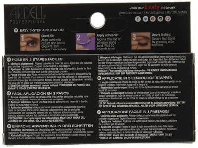 Foto 4 | Pestañas Postizas Ardell 817 Con Tiras De Visón Sintético, Color Negro - Venta Internacional.