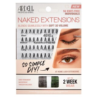 Foto 1 | Extensiones Ardell Naked De Pestañas Postizas, 56 Nudos, Individuales - Venta Internacional.