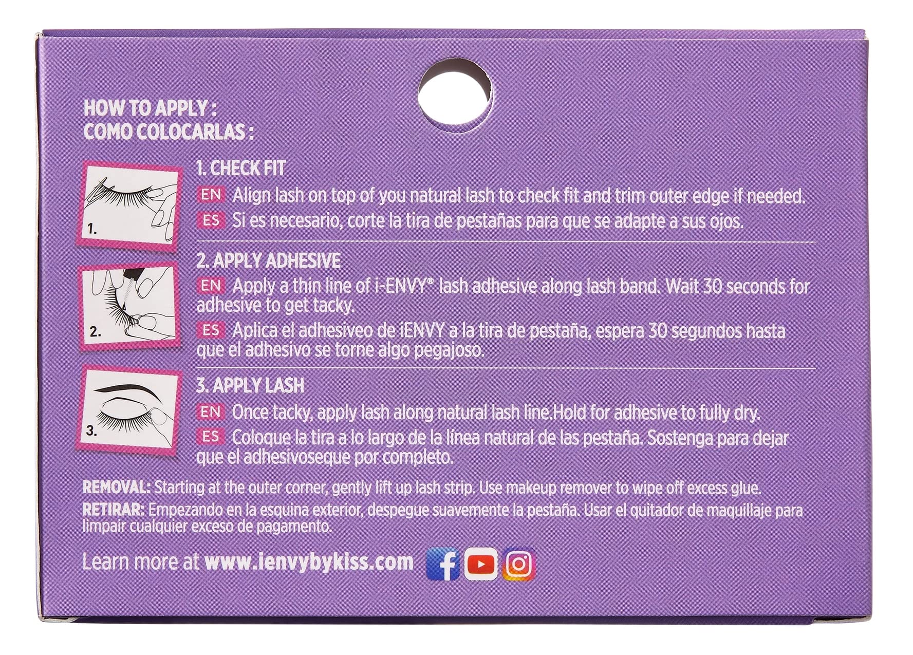 Foto 4 | Pestañas Postizas Kiss I Envy So Wispy 10 Pestañas - Venta Internacional