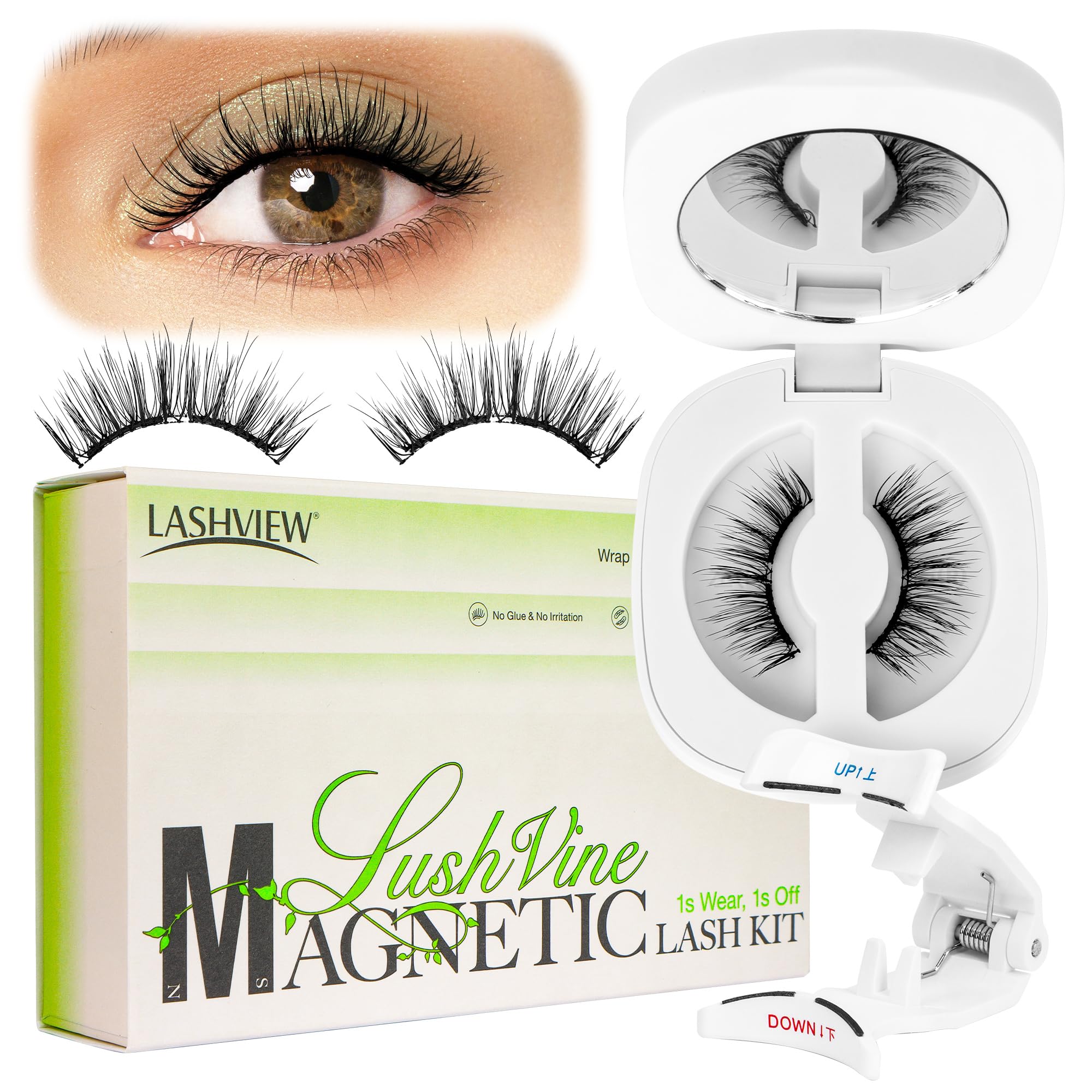 Pestañas Magnéticas Lashview R01 Con Aplicador A Prueba De Agua - Venta Internacional. $720