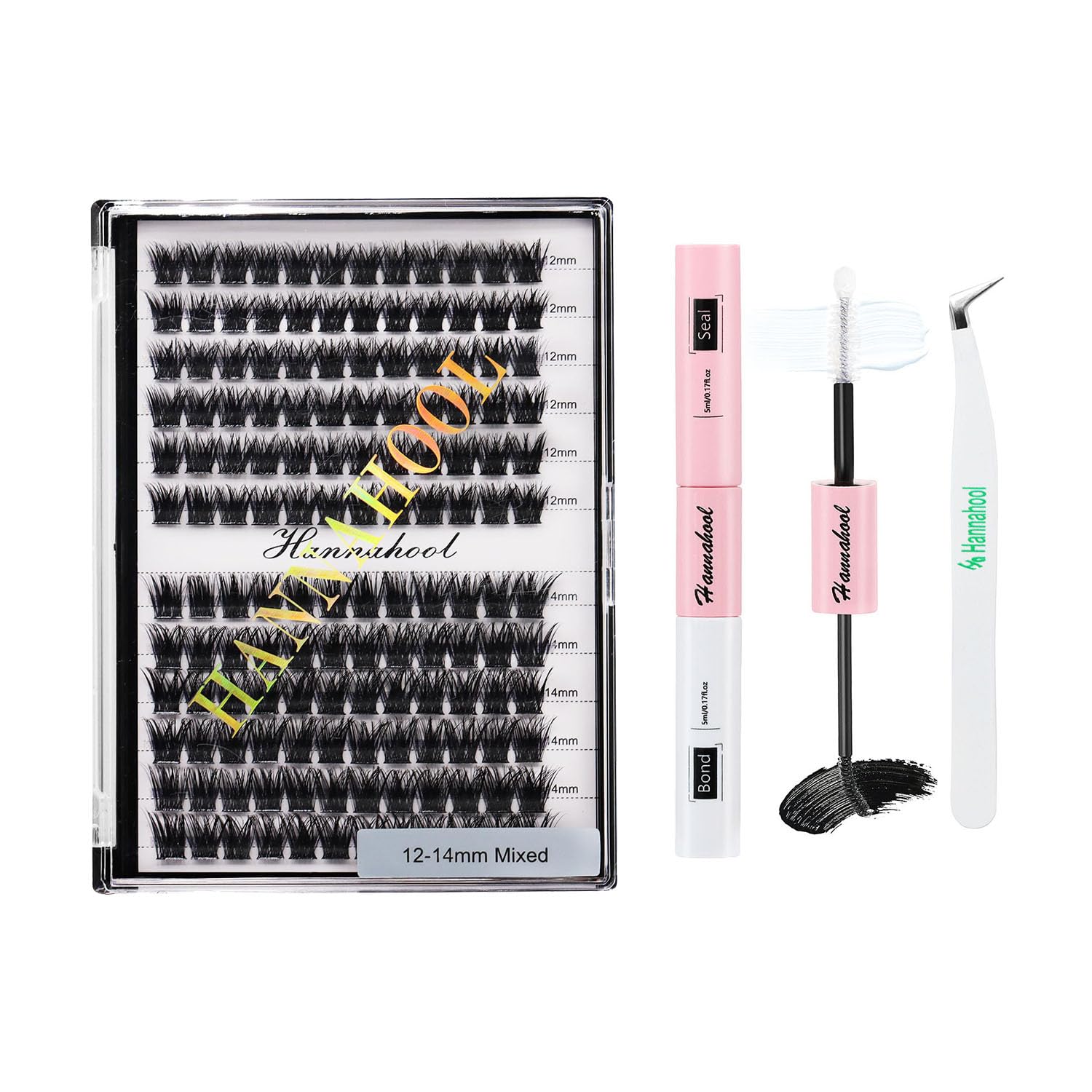 Kit De Pestañas Postizas Hannahool De 12 Hileras, 12-14 Mm - Venta Internacional.