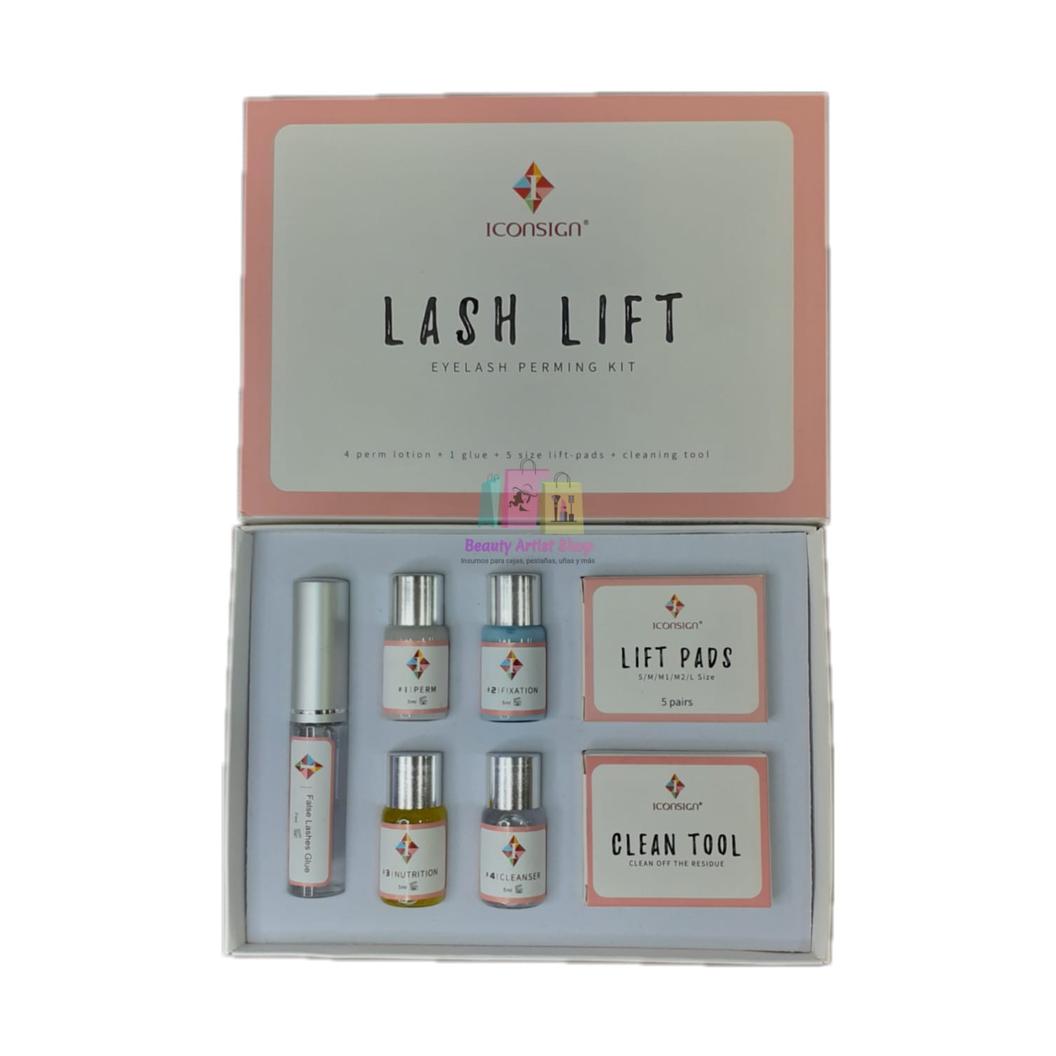Kit De Estiramiento De Pestañas Iconsign Para Levantar Y Agitar Las Pestañas - Venta Internacional.