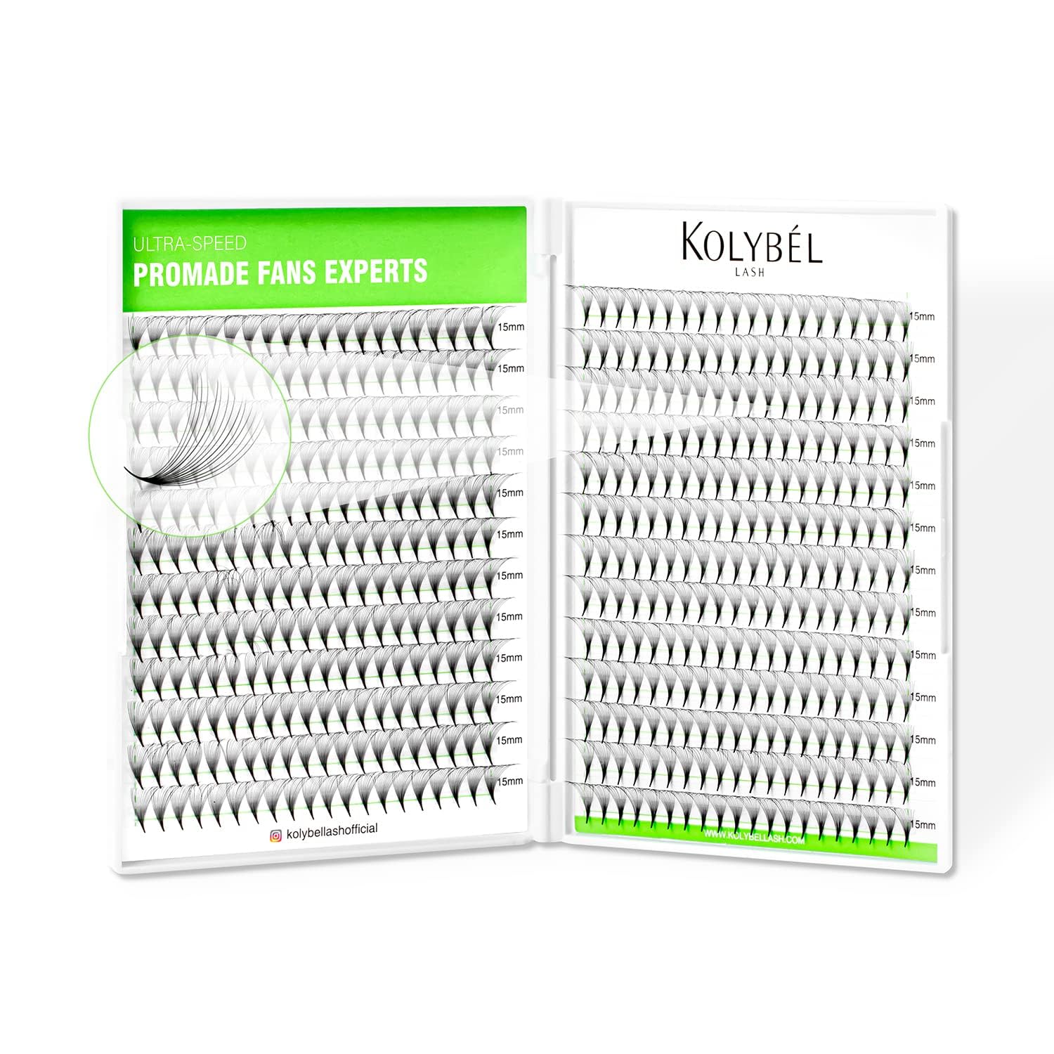 Ventiladores De Pestañas Prefabricados, 14 Dimensiones, 0,03 Mm De Profundidad, Rizado, 11 Mm, Kolyb - Venta Interna