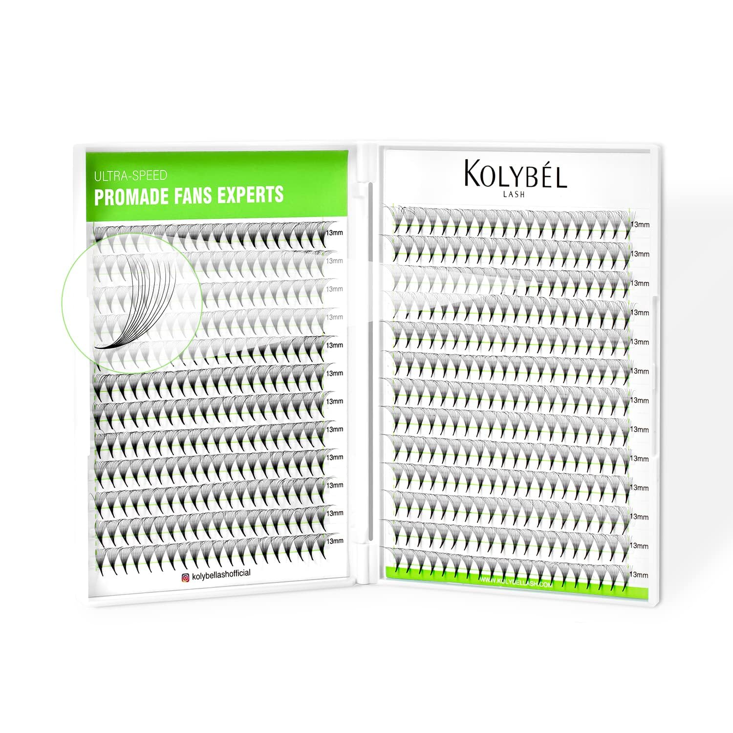 Ventiladores De Pestañas Prefabricados, 10 D, 14 Mm, Rizados En C, 500 Unidades, Extensiones De Pest - Venta Interna