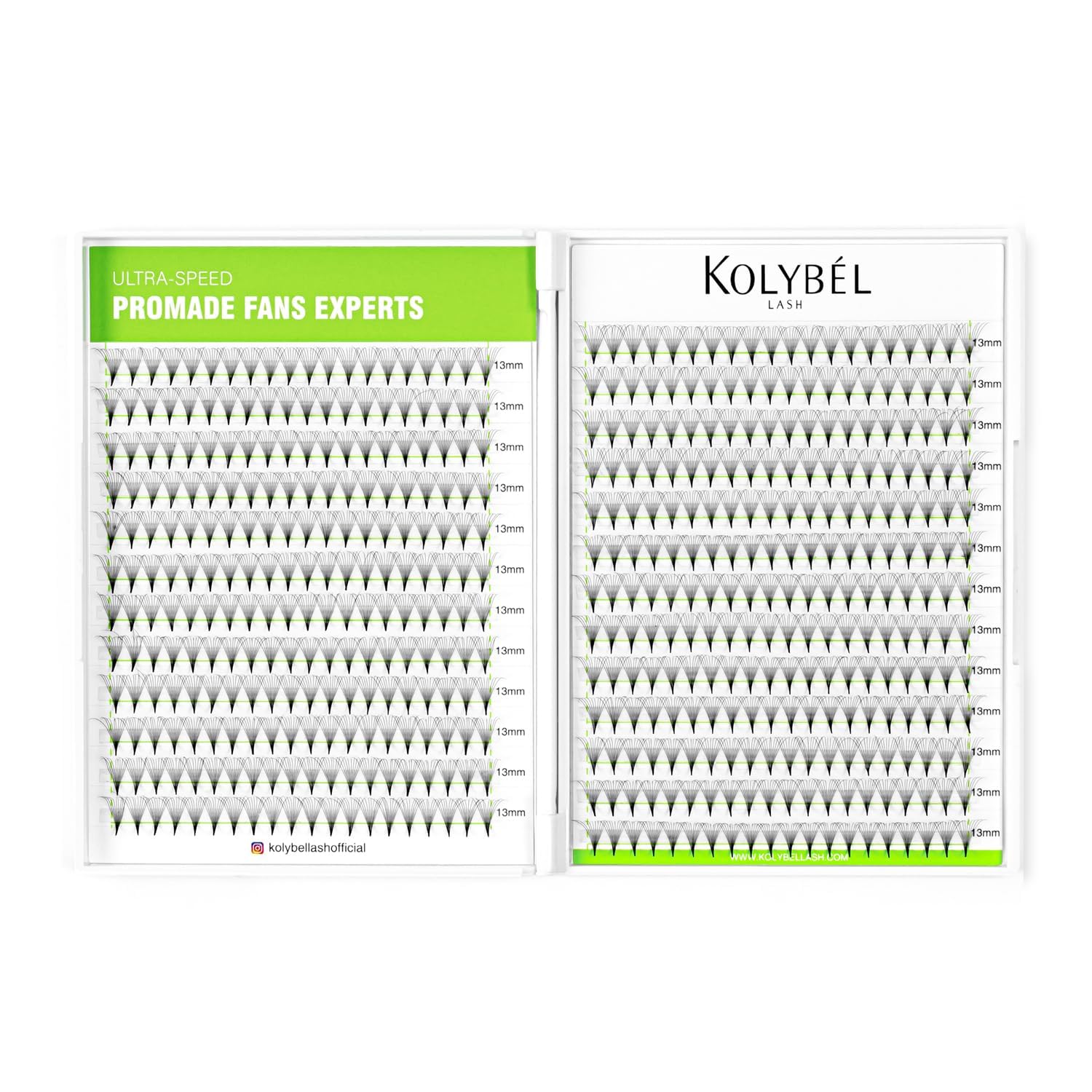 Extensiones De Pestañas Kolybel 12d, 10 Mm, Longitud Única, 500 Unidades - Venta Internacional.