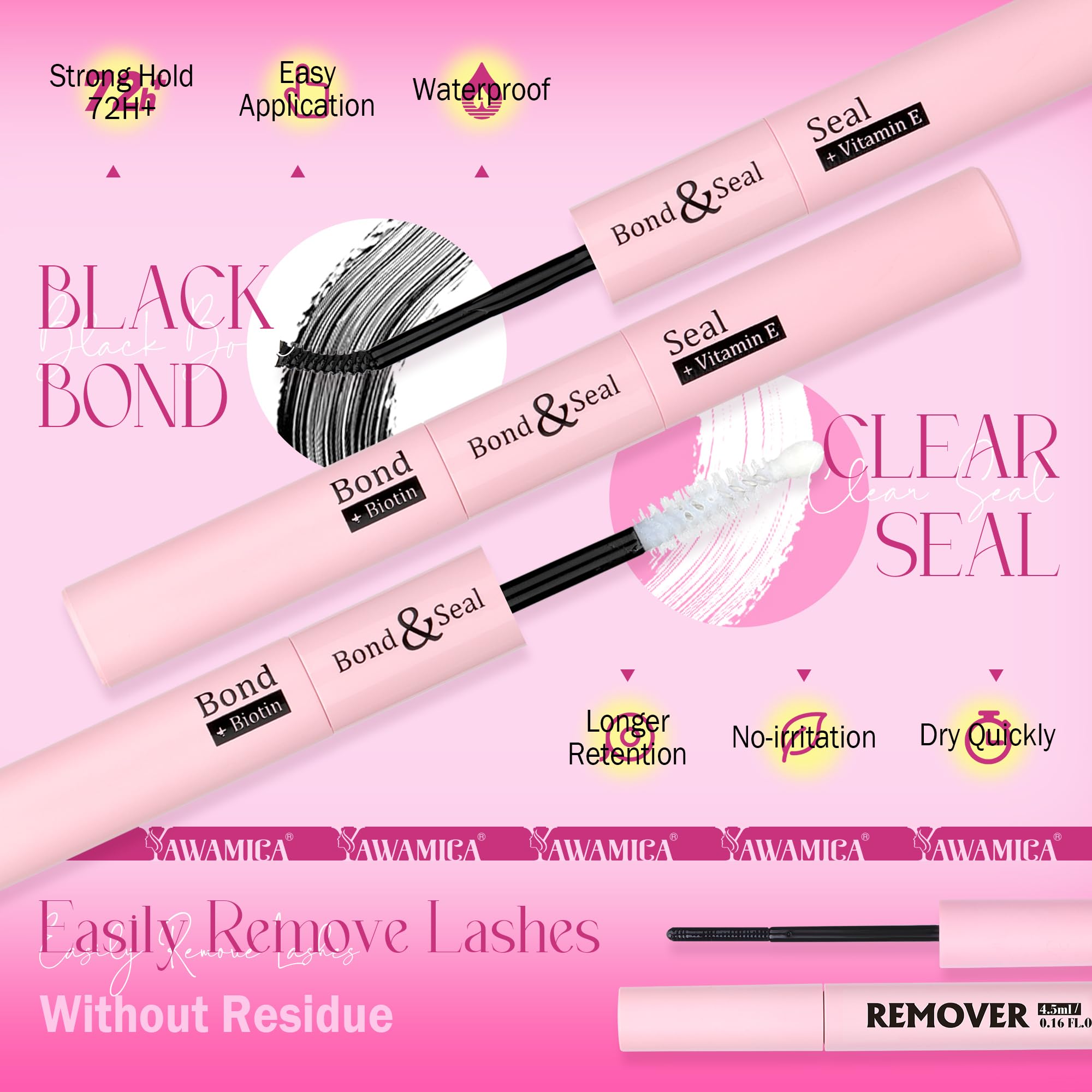 Foto 5 | Kit De Extensión De Pestañas Yawamica Fluffy Lash Clusters 12-20 Mm - Venta Internacional.