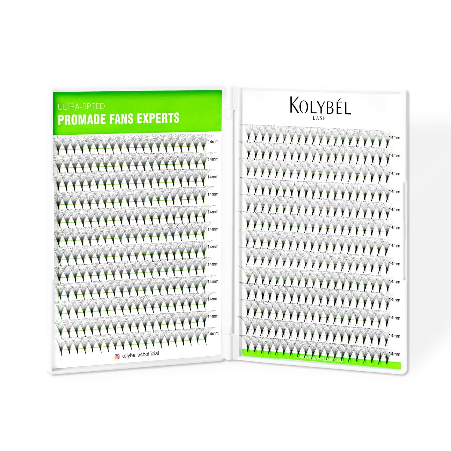 Foto 1 | Extensiones De Pestañas Prefabricadas Kolybel 16d 0,05 C 11 Mm X 500 - Venta Internacional.
