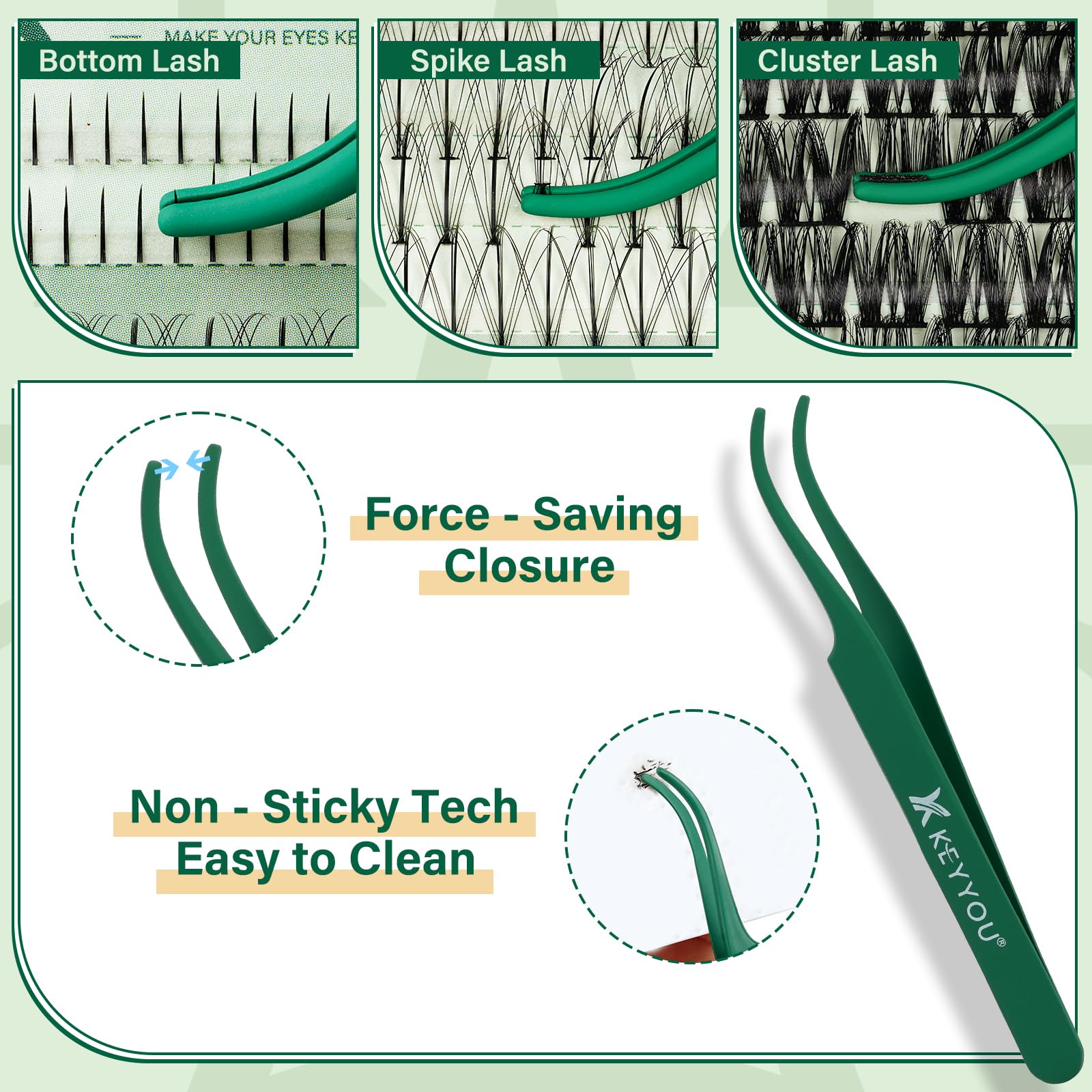 Foto 6 pulgar | Kit De Extensión De Pestañas Keyyou Mixed De 5 A 16 Mm Con Pestañas Inferiores - Venta Internacional.