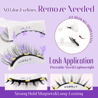 Foto 2 | Pestañas Magnéticas Wendy Lashes Cx0125 K8+604 Natural Look - Venta Internacional.