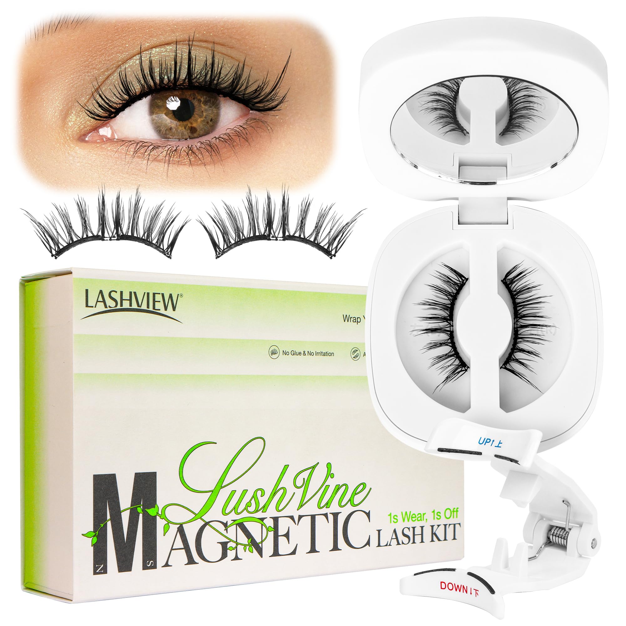 Foto 1 | Pestañas Magnéticas Lashview L02 Con Aplicador A Prueba De Agua - Venta Internacional.
