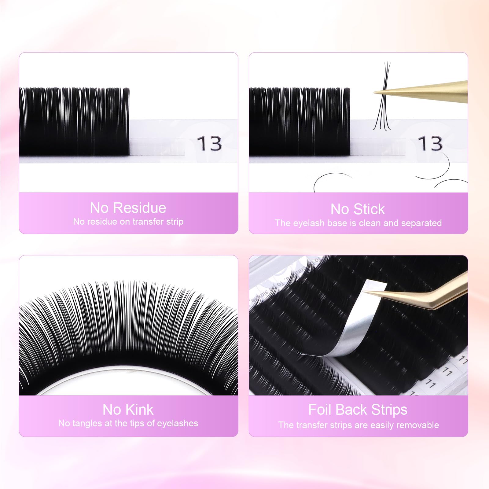 Foto 4 pulgar | Extensiones De Pestañas Nagaraku, 5 Bandejas Individuales, -0.07n Mix7-15 - Venta Internacional.