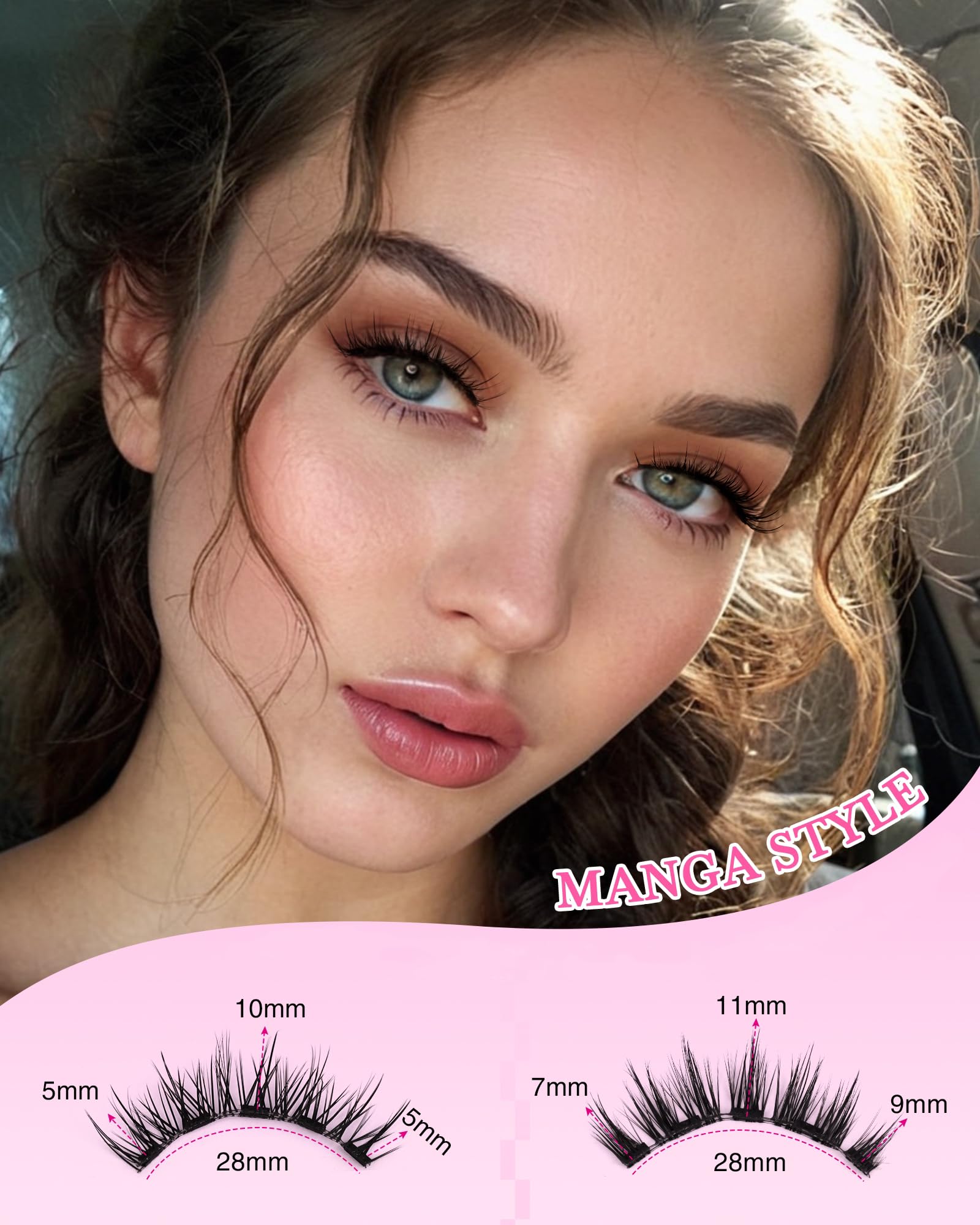 Foto 5 pulgar | Kit De Pestañas Magnéticas Emeda Natural Look Con Aplicador, 2 Pares - Venta Internacional.