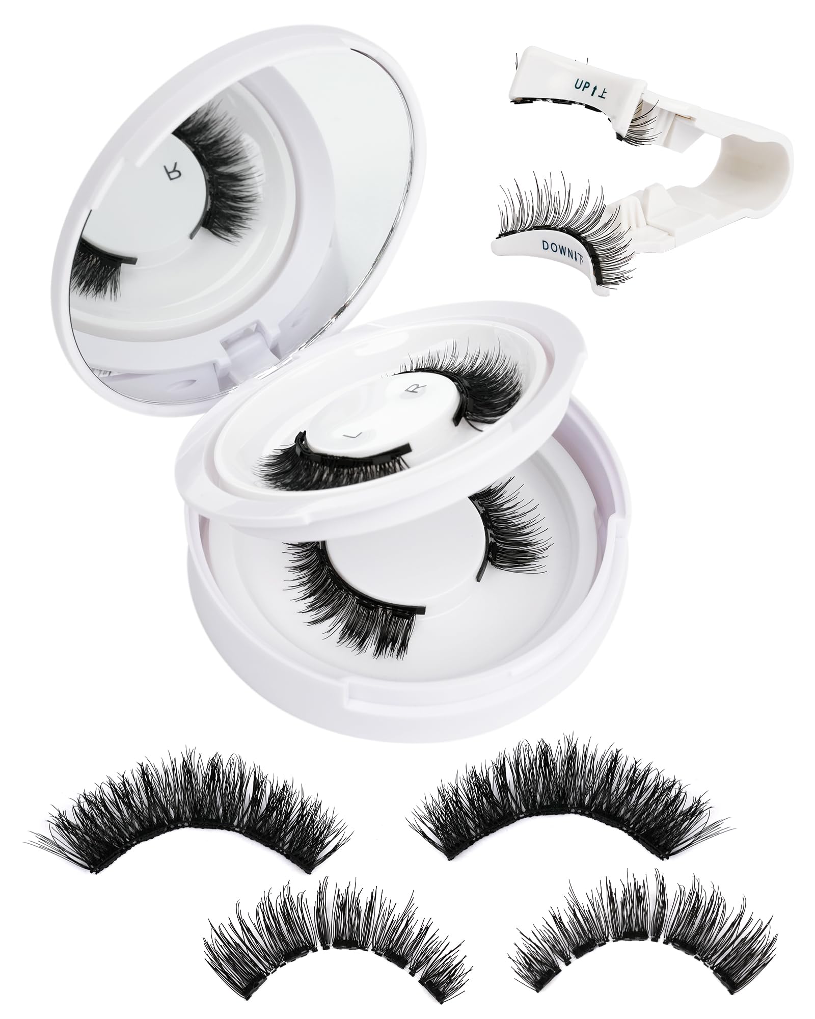 Foto 1 | Kit De Pestañas Magnéticas Emeda, 2 Pares, Reutilizables Con Aplicador - Venta Internacional.