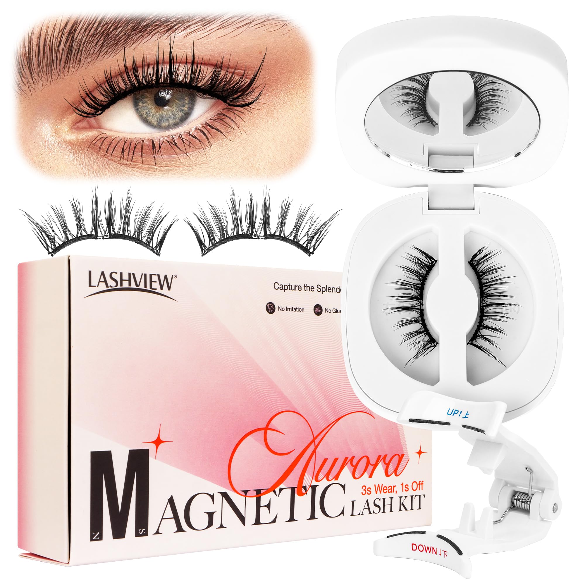 Foto 1 | Pestañas Magnéticas Lashview Upgrade, Reutilizables, De Aspecto Natural - Venta Internacional.