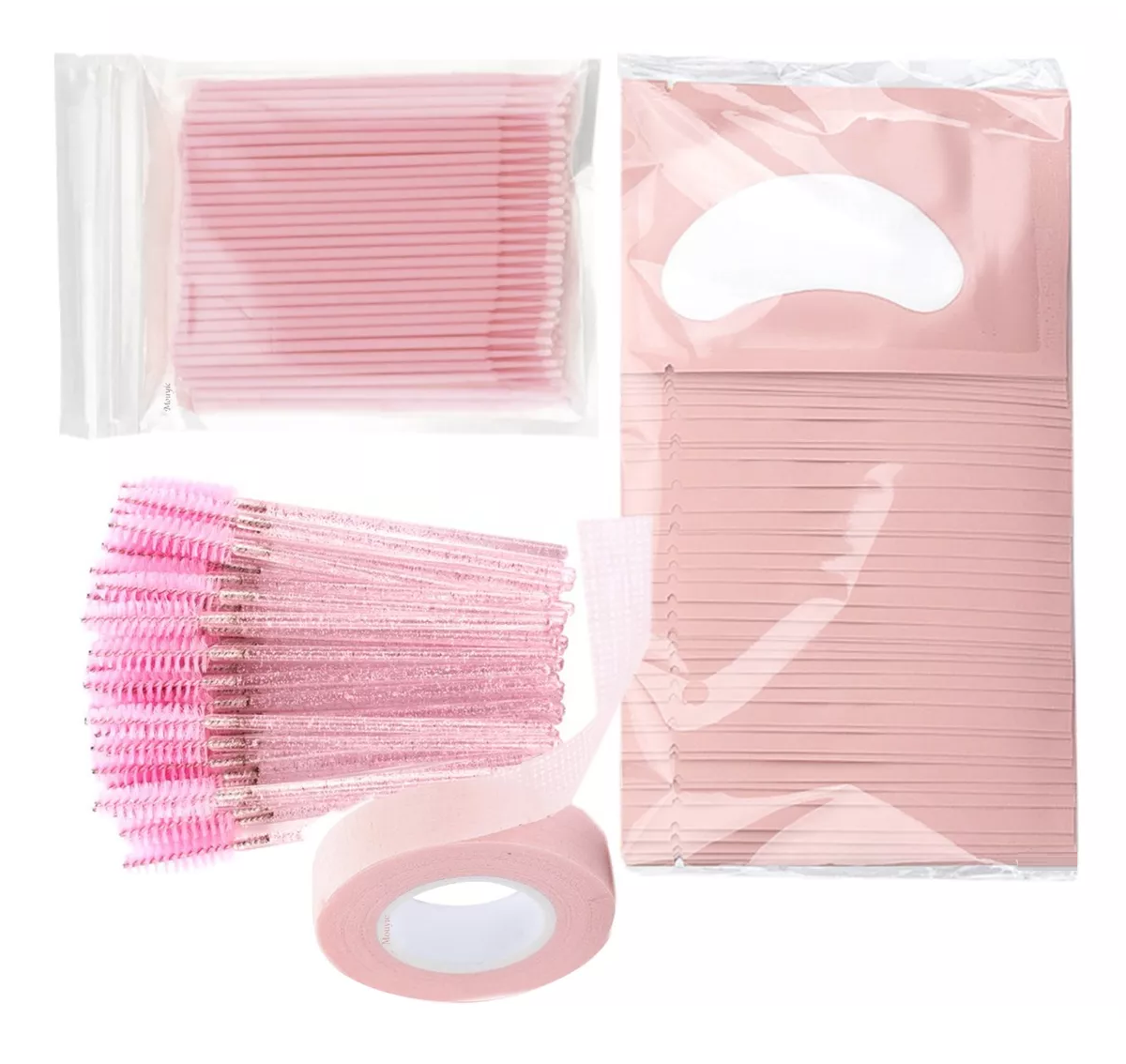 Foto 2 | Kit de Extensiones de Pestañas Microbrush Parches de Hidrogel y Cepillos Desechables